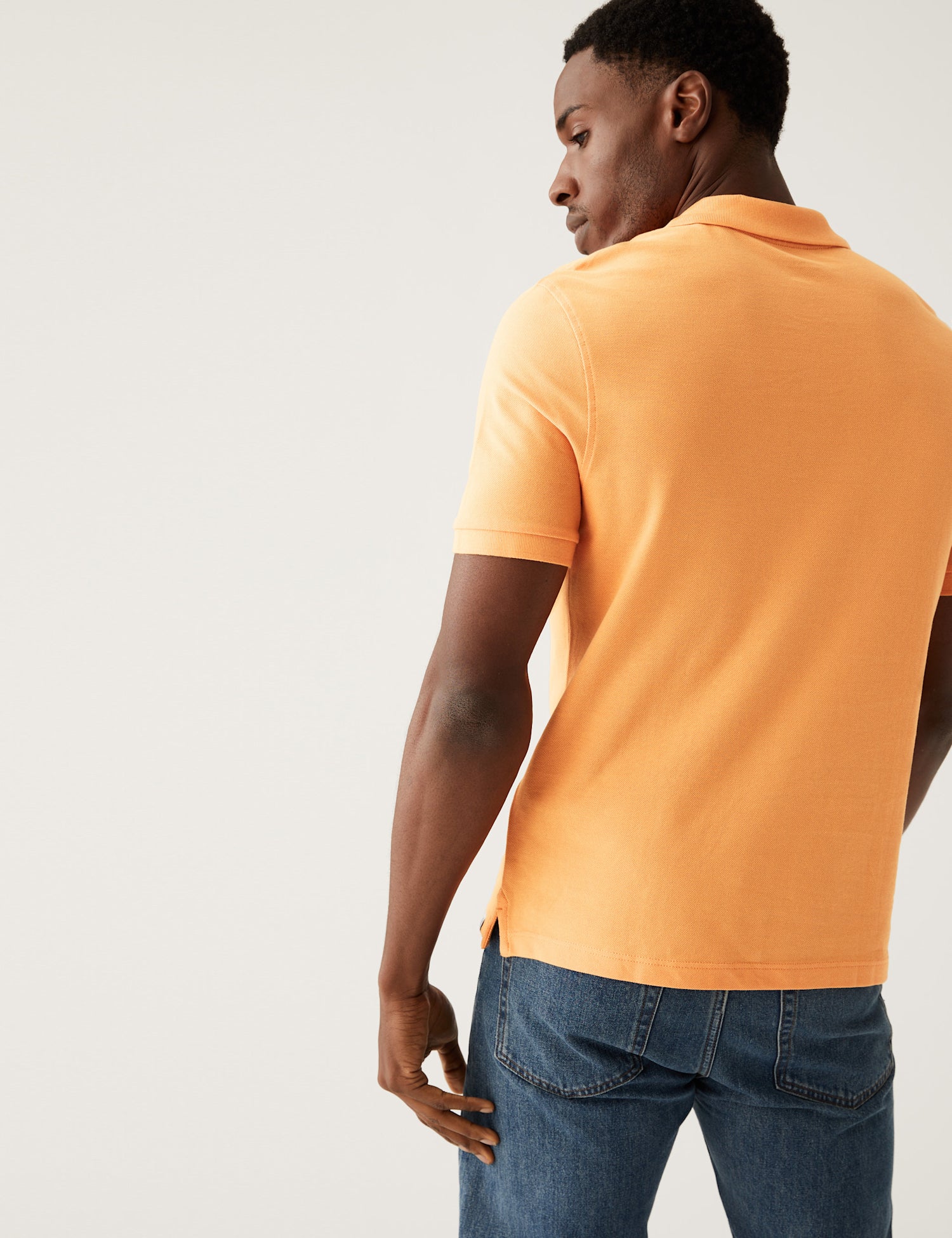 Pure Cotton Pique Polo Shirt