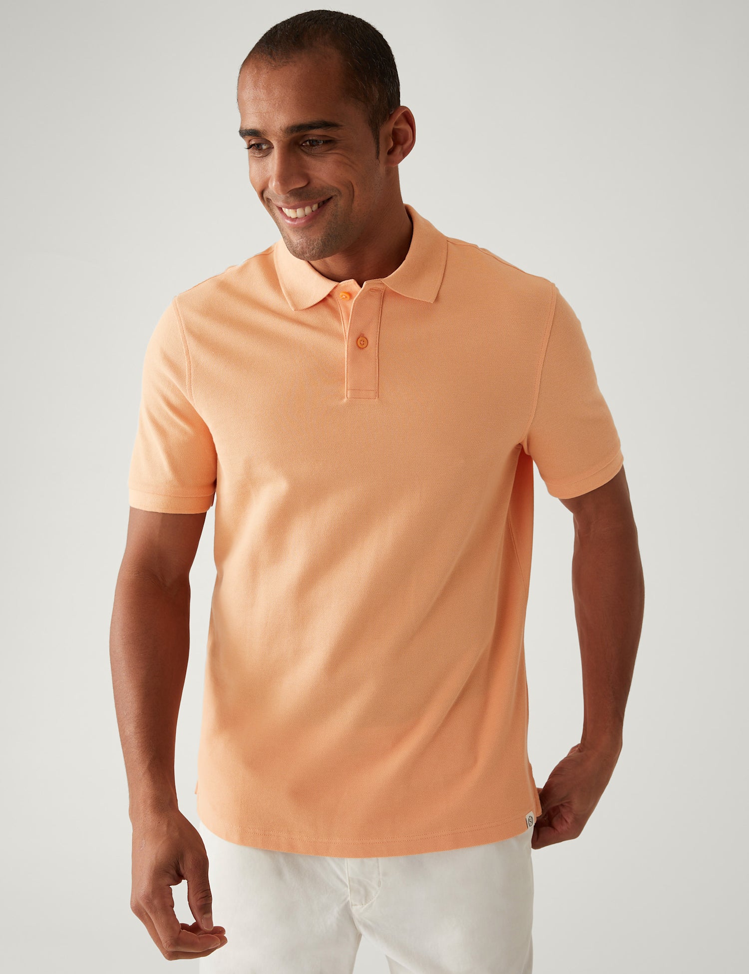 Pure Cotton Pique Polo Shirt