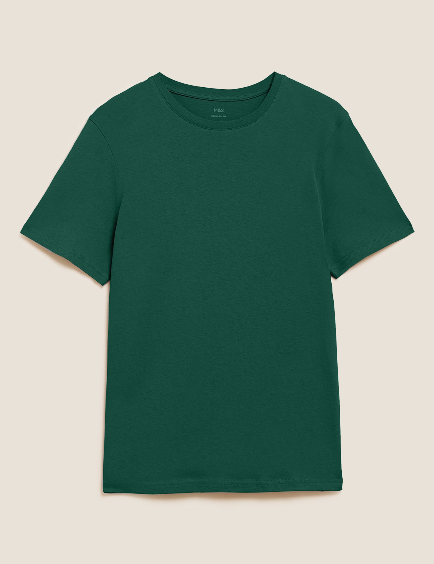 Pure Cotton Crew Neck T-Shirt