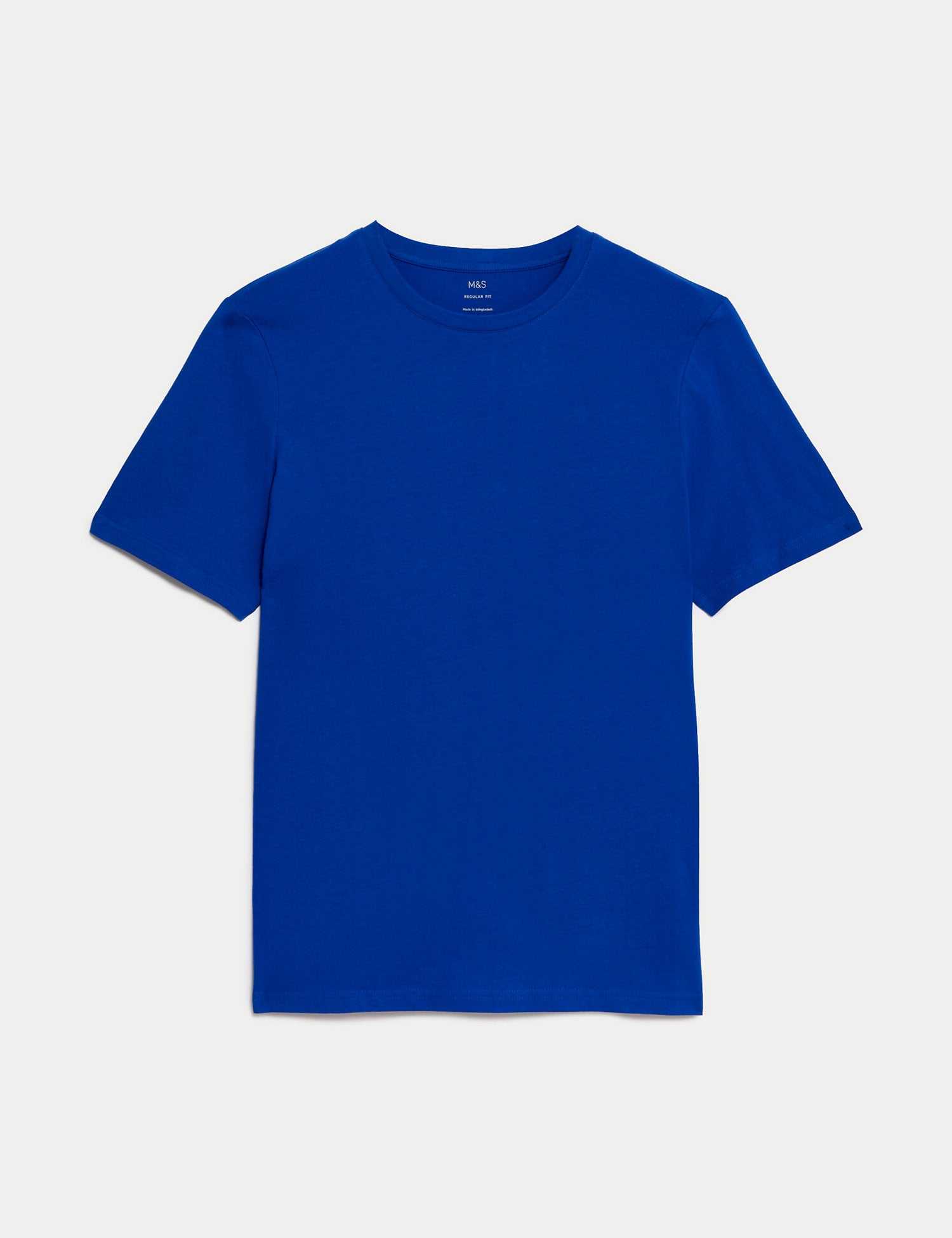 Blue round shop neck t shirt