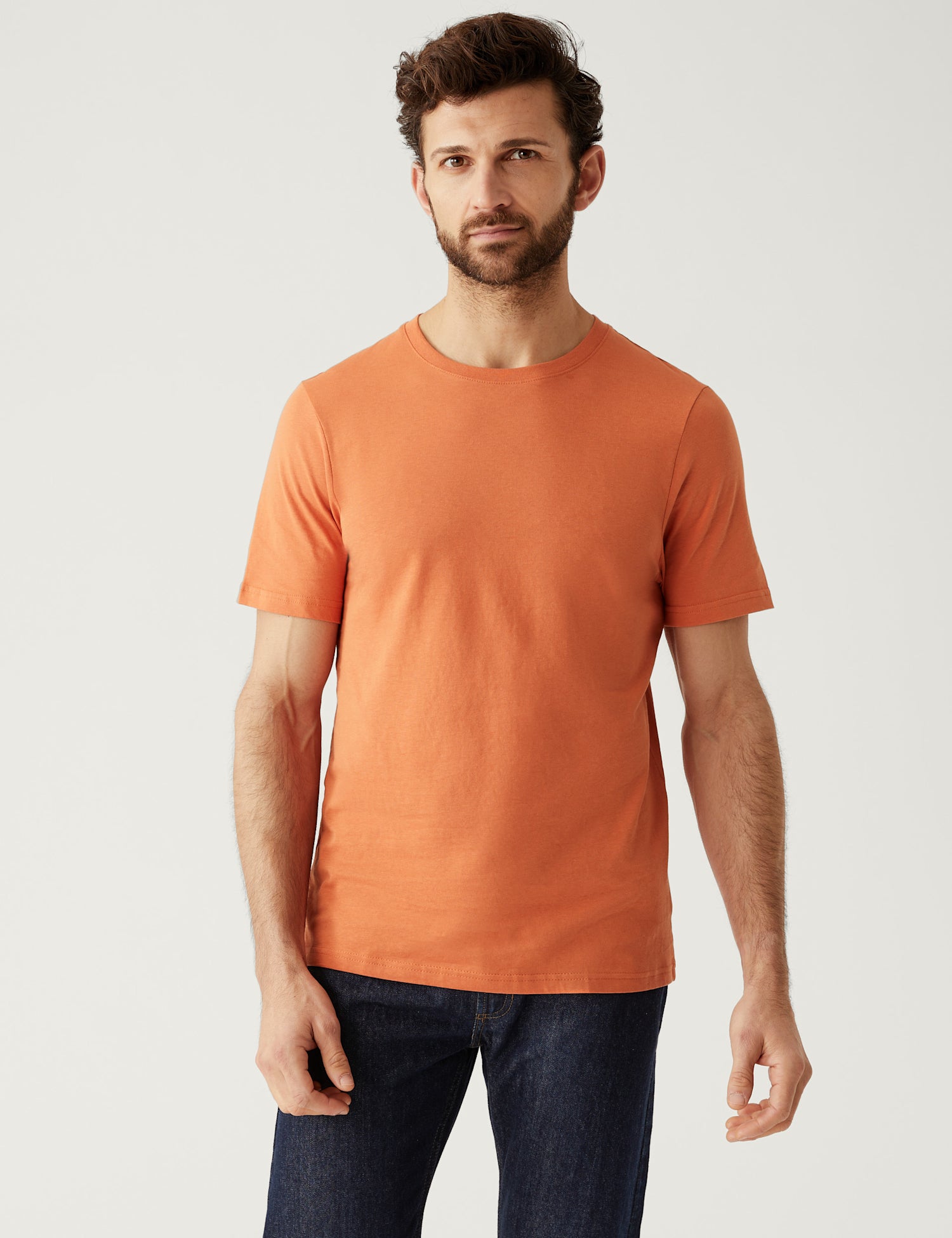 Regular Fit Pure Cotton Crew Neck T-Shirt