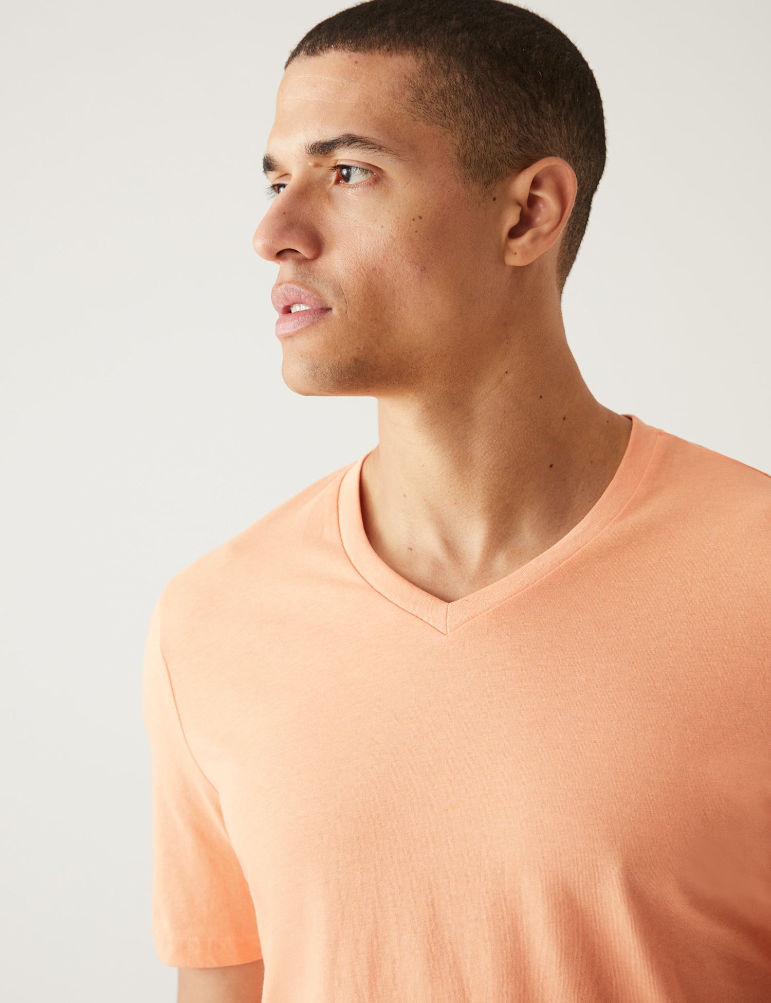 Pure Cotton V-Neck T-Shirt