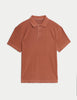 Cotton Blend Garment Dyed Polo Shirt