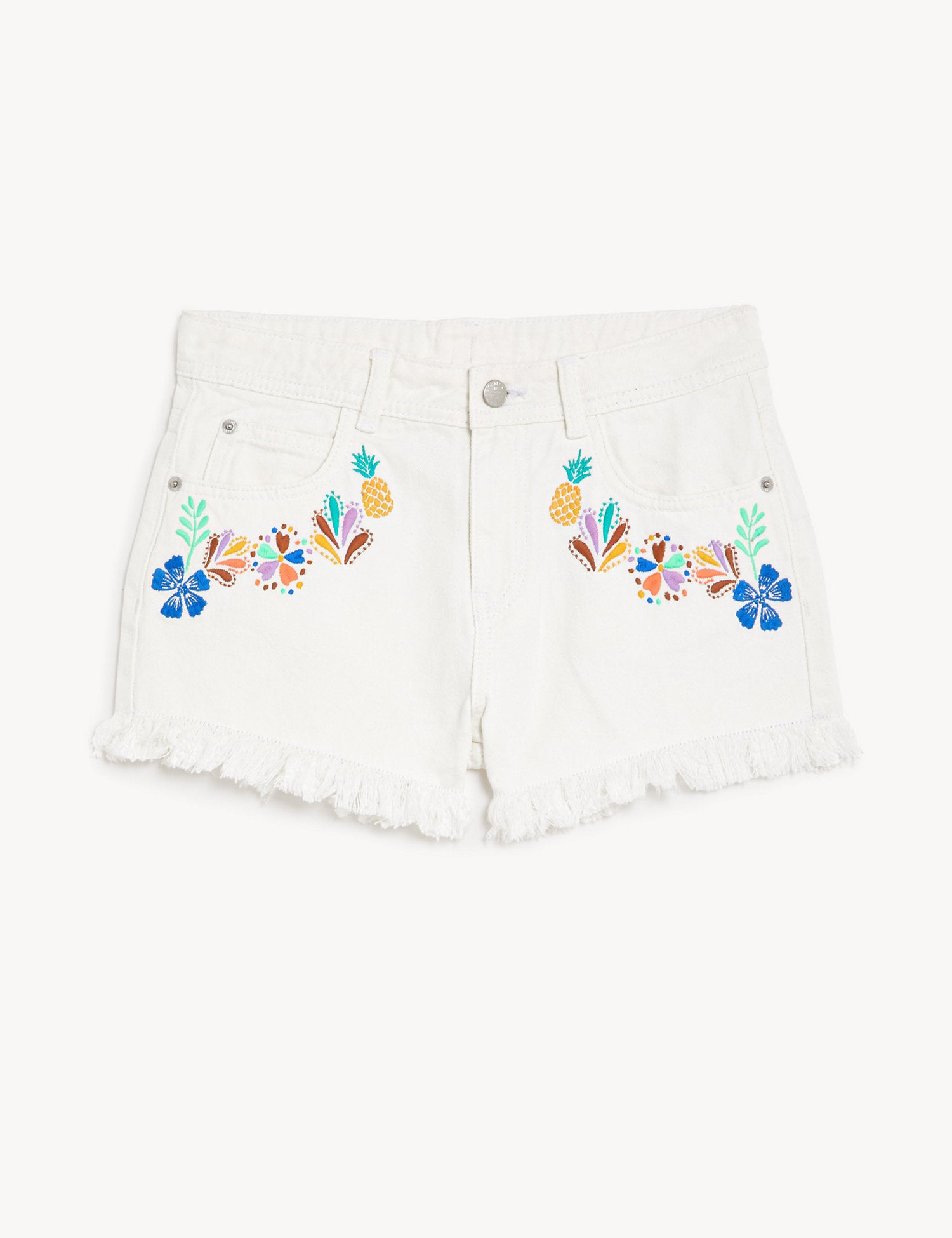 Denim Floral Shorts Marks & Spencer Philippines