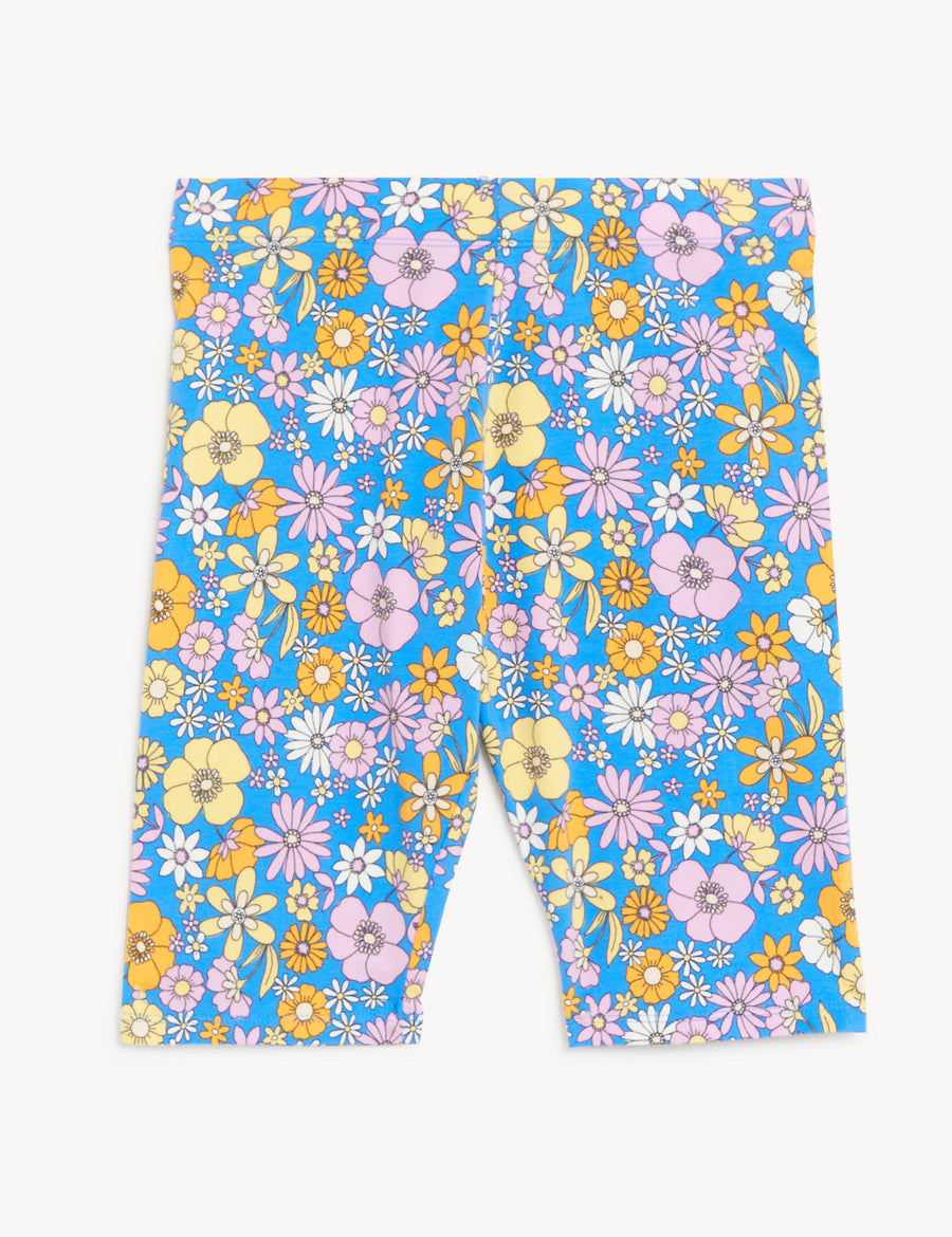 Cotton Rich Floral Cycling Shorts