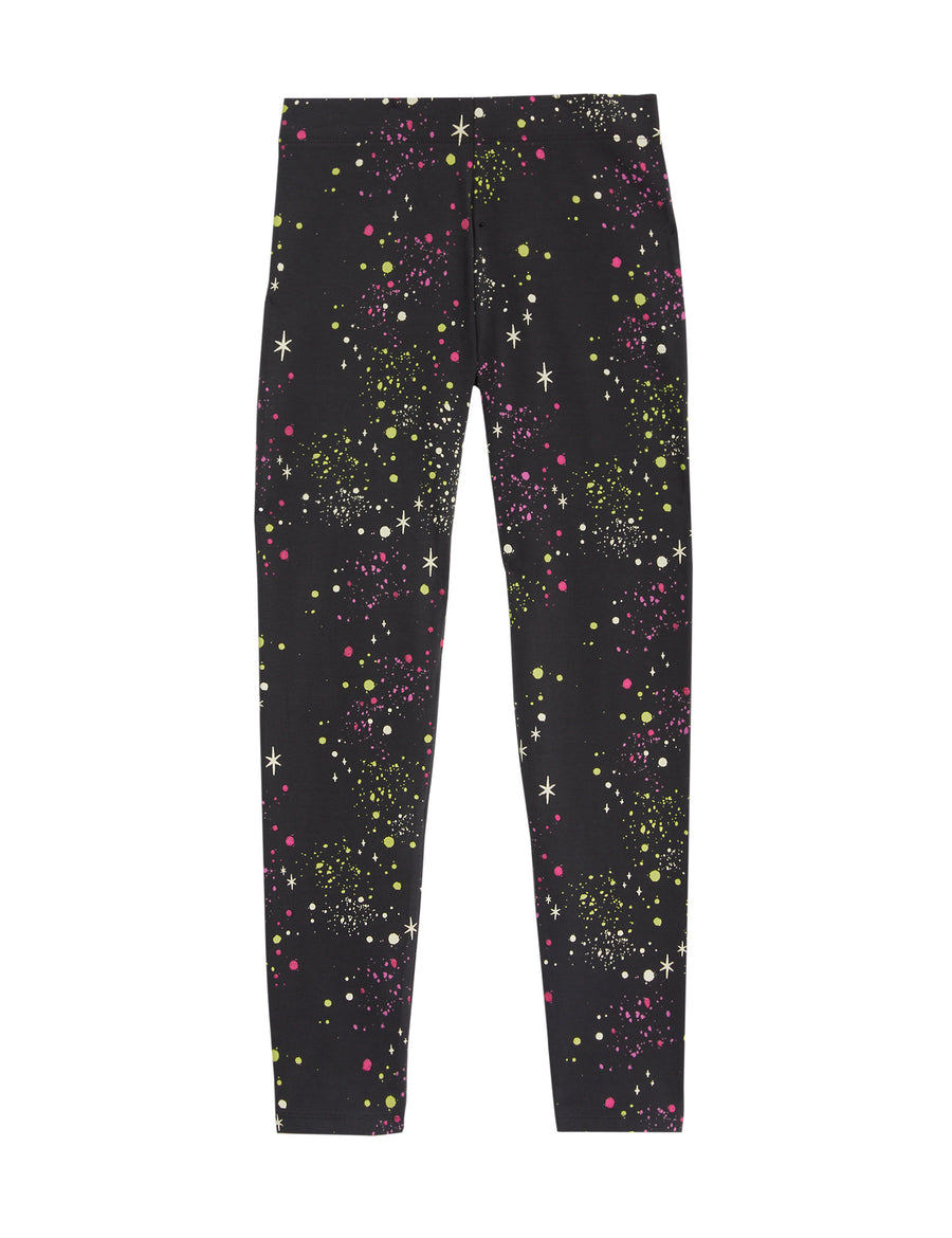 Cotton Rich Paint Splat Stars Leggings