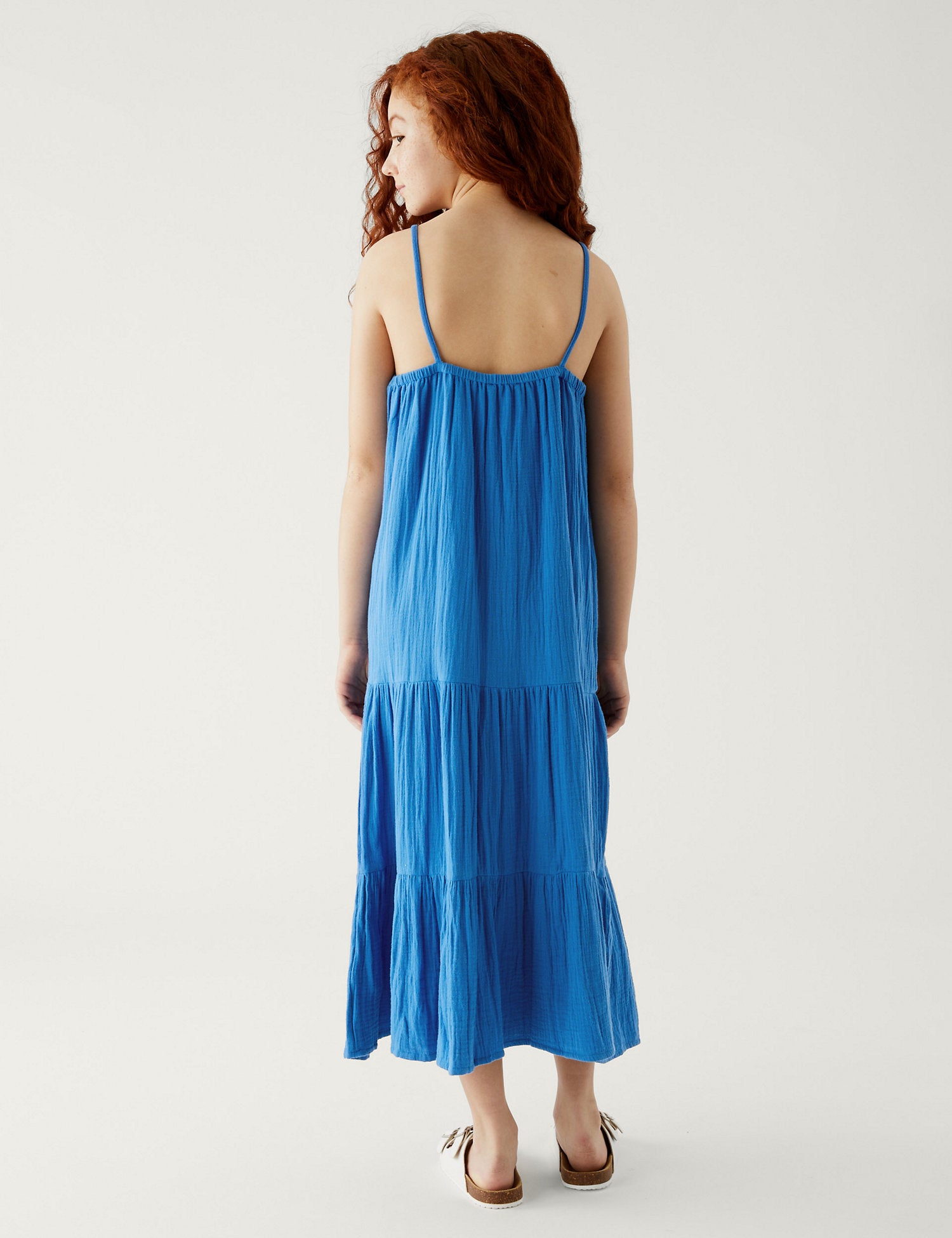 Pure Cotton Tiered Maxi Dress