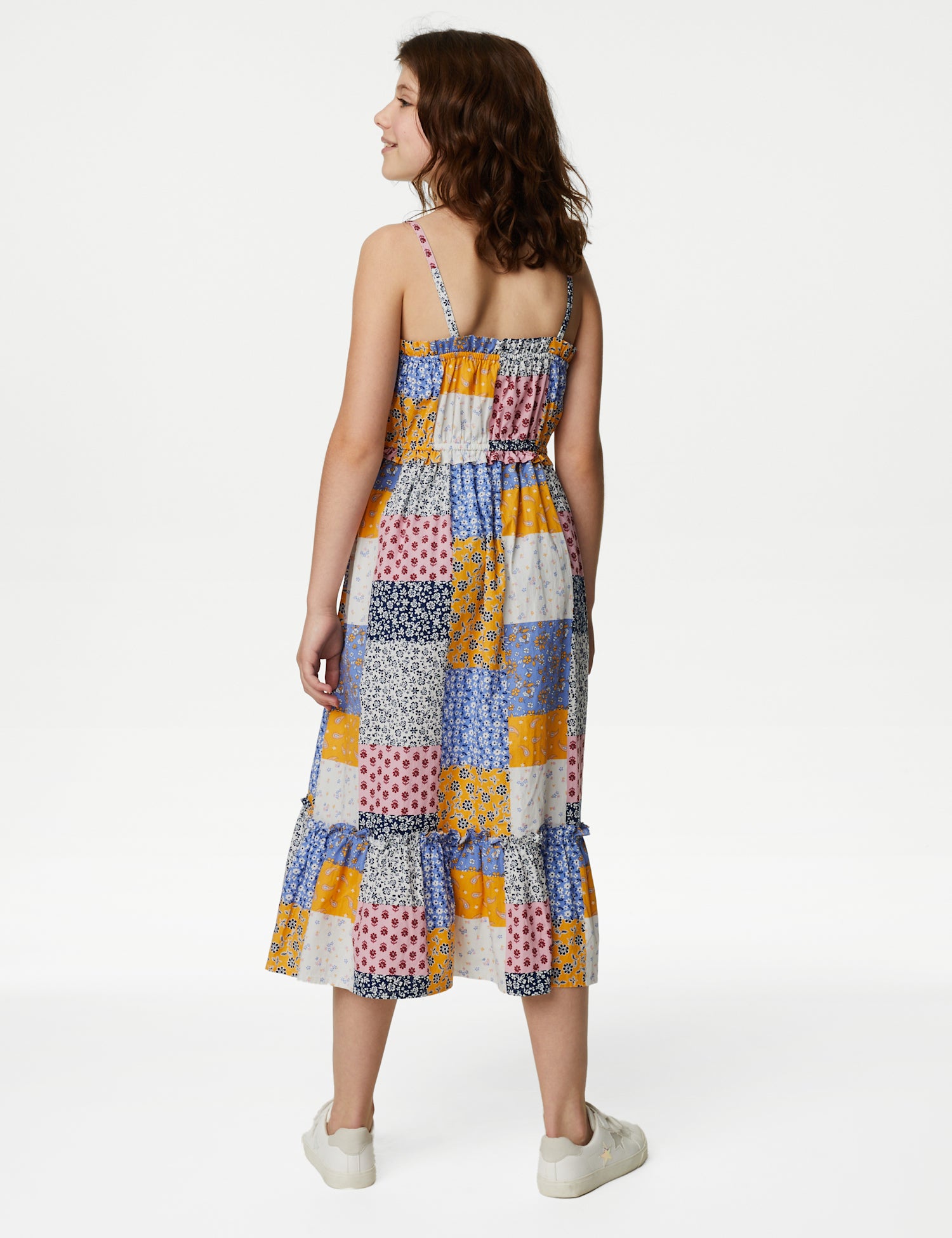 Pure Cotton Patchwork Print Dress