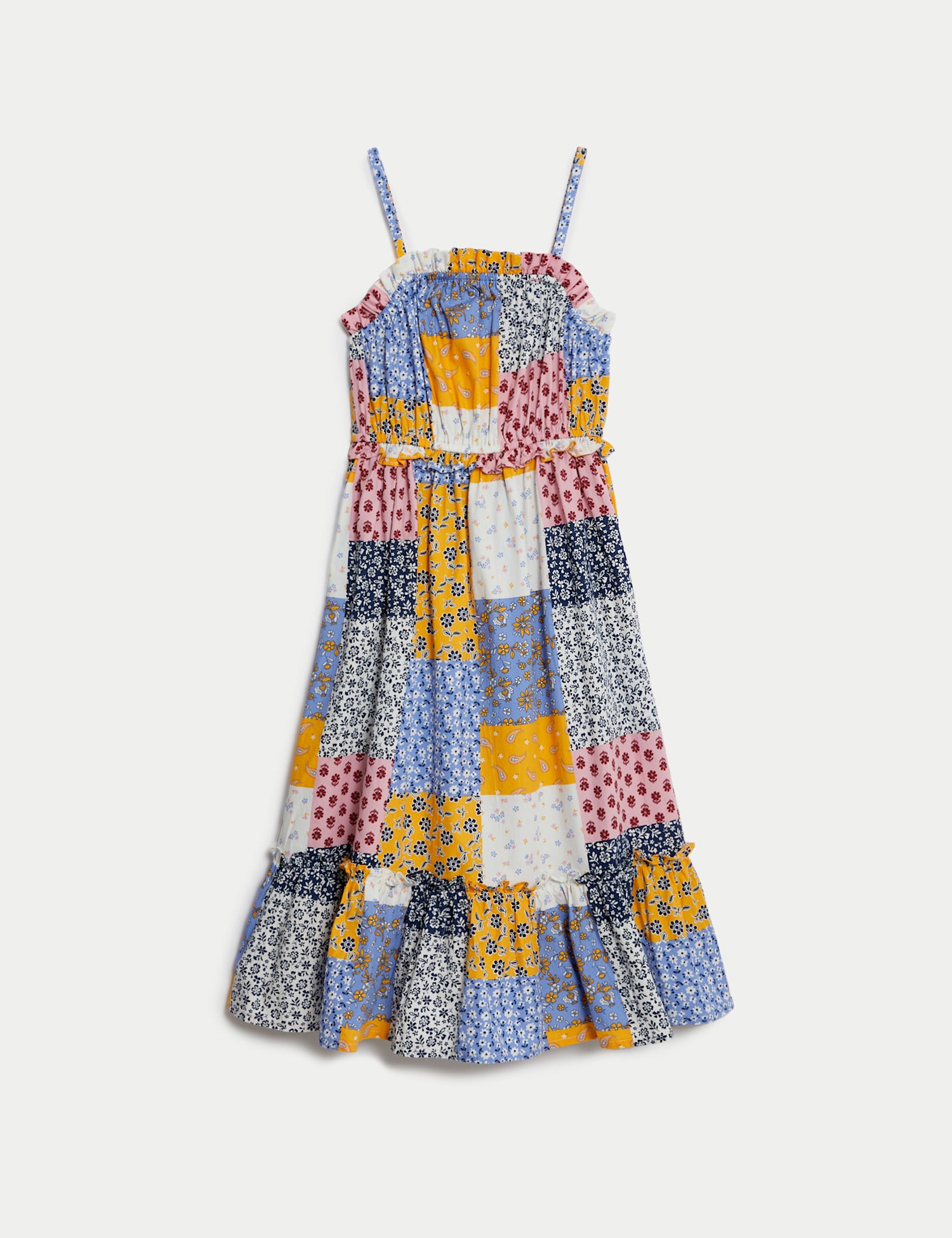 Pure Cotton Patchwork Print Dress