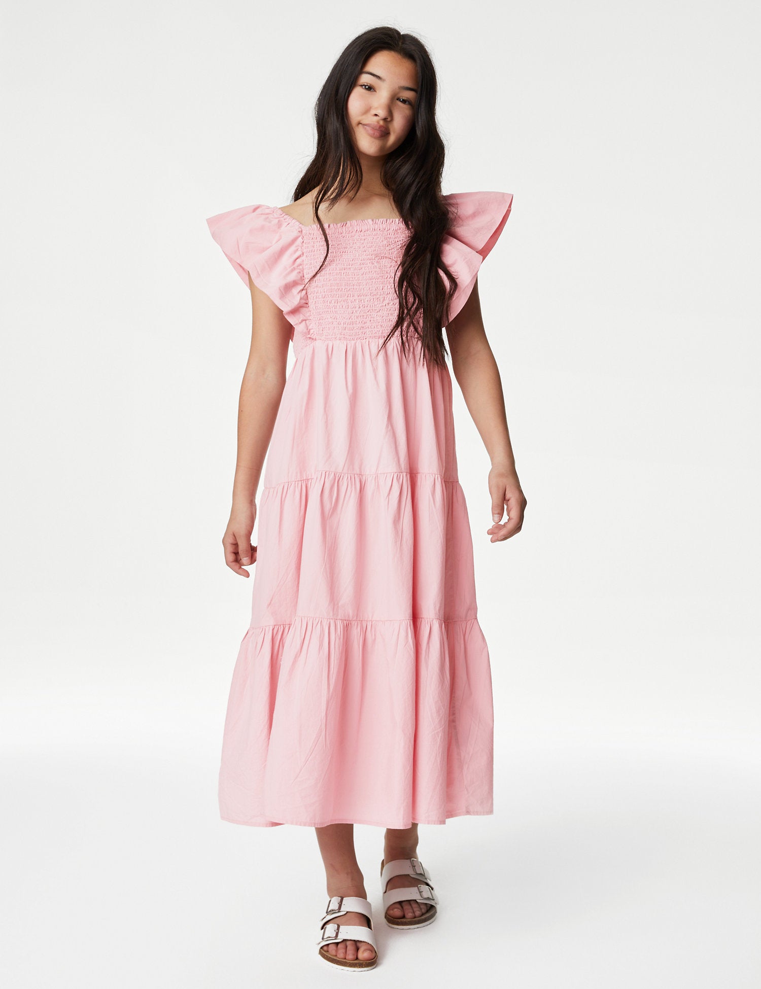 Pure Cotton Tiered Dress