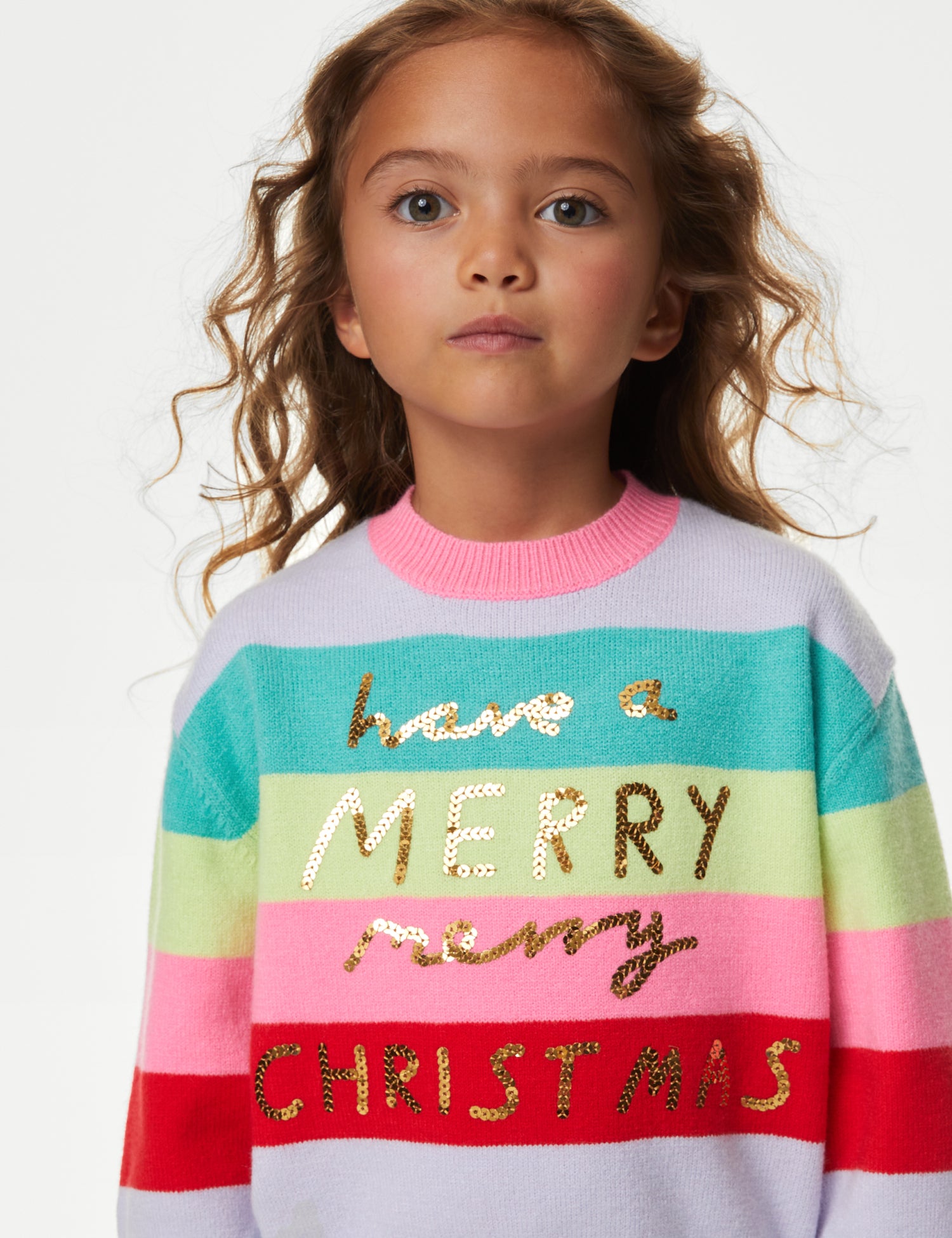 Rainbow Christmas Jumper