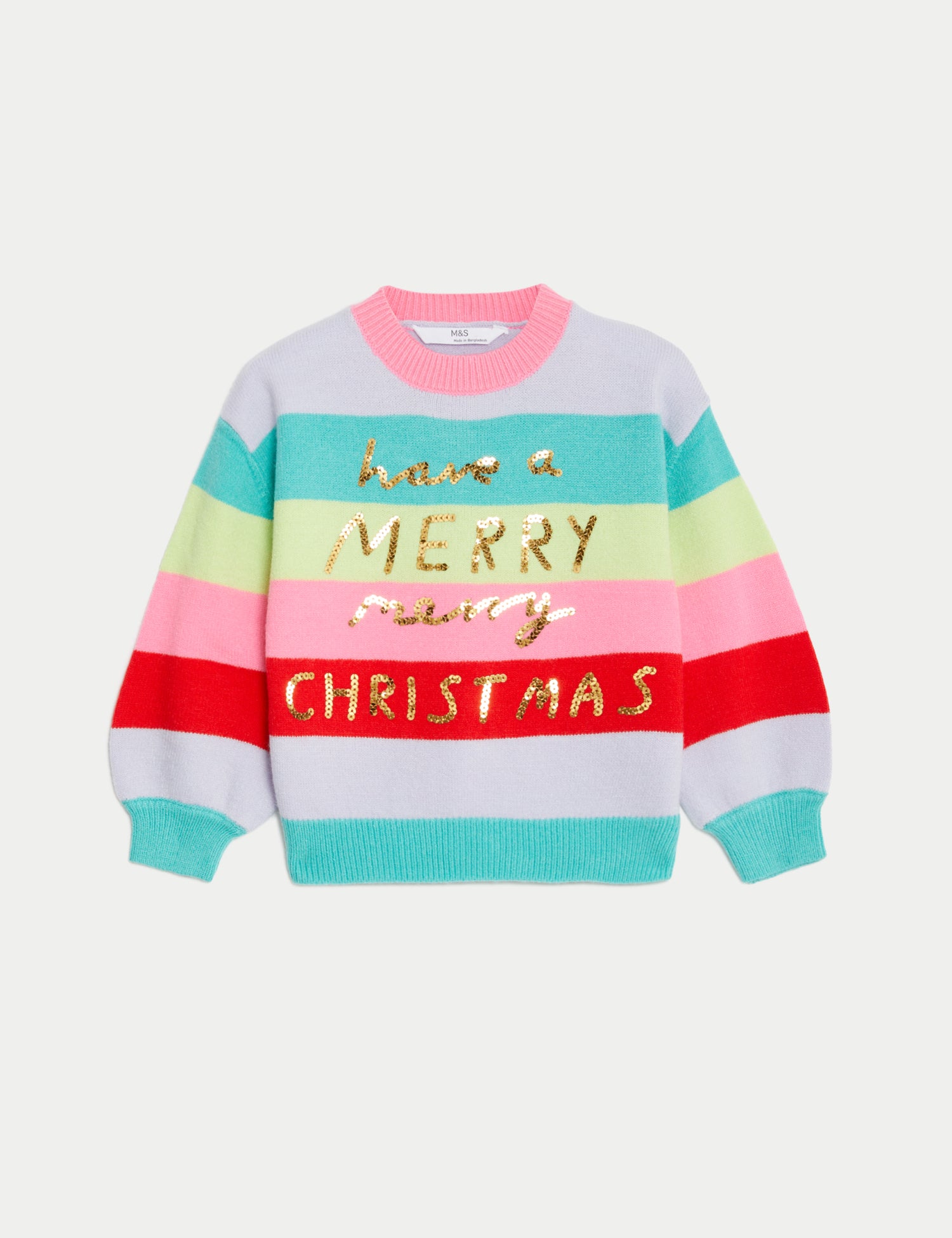 Rainbow Christmas Jumper