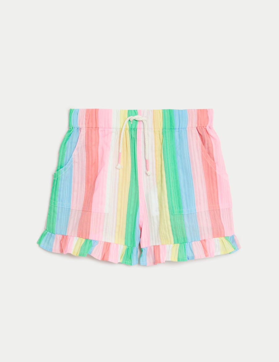 Pure Cotton Striped Shorts