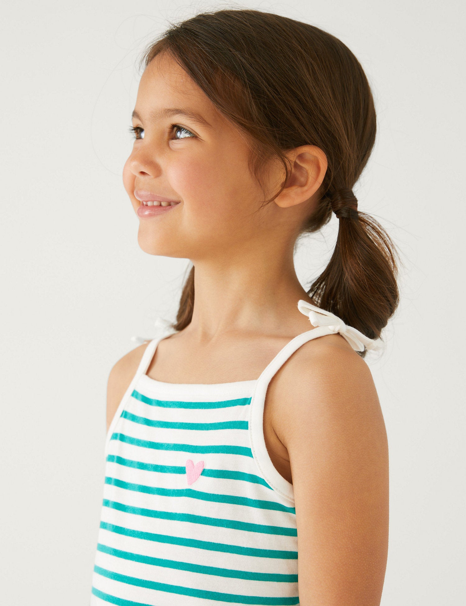 Pure Cotton Striped Strappy Top