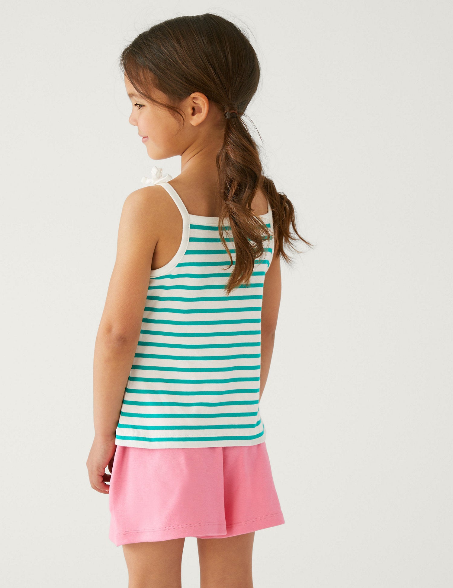 Pure Cotton Striped Strappy Top