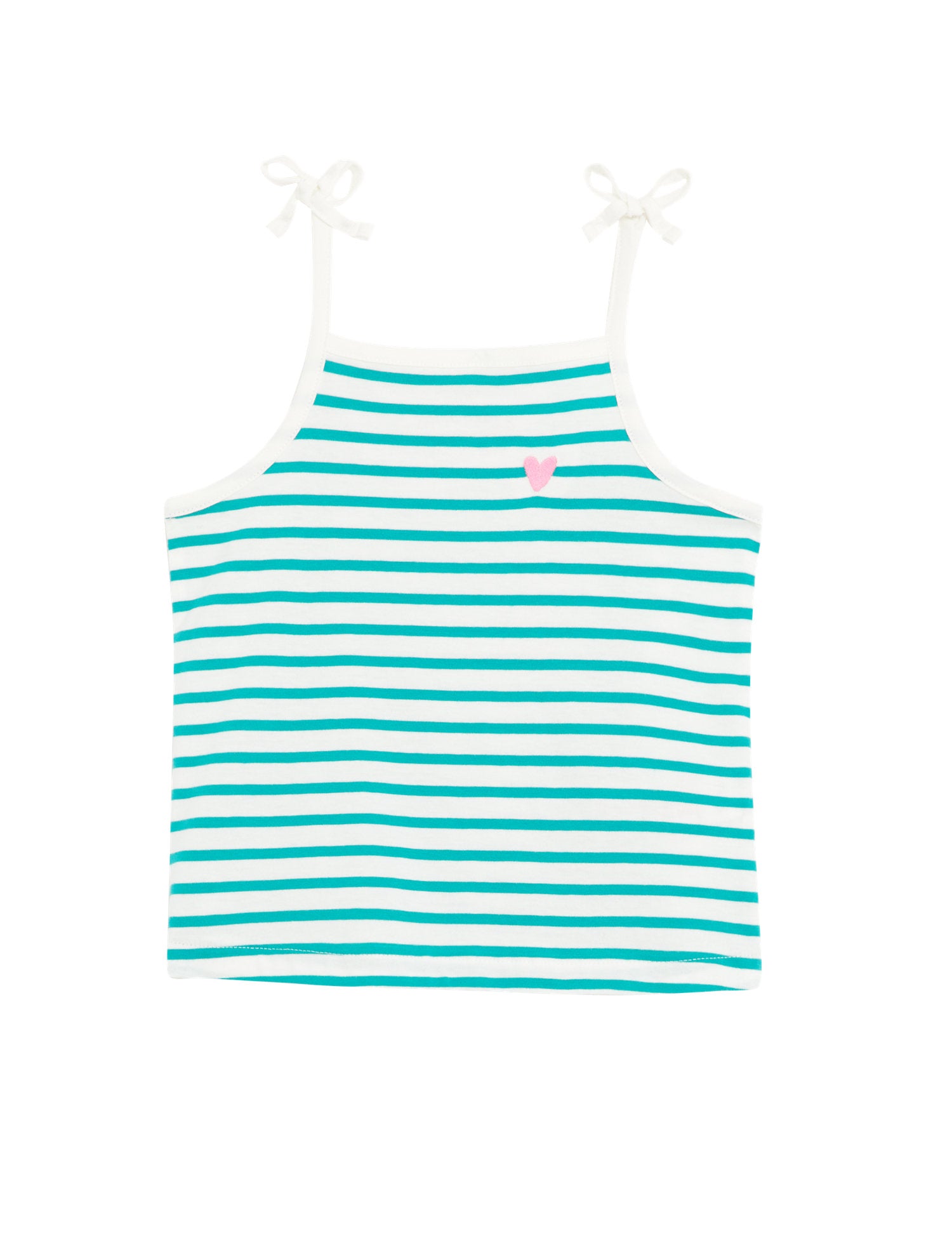 Pure Cotton Striped Strappy Top