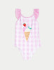 Gingham Ice Cream Swimsuit
