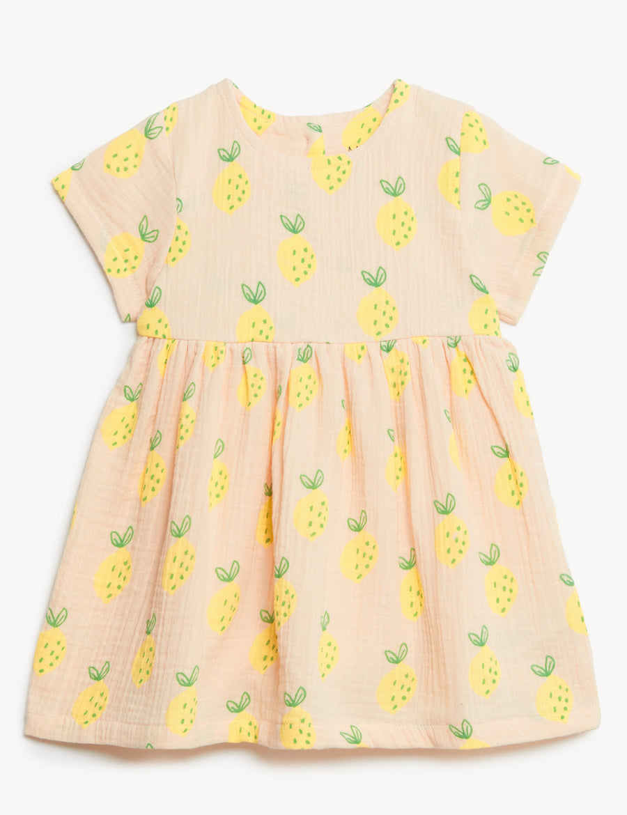 Pure Cotton Lemon Dress