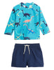 2pc Dinosaur Swim Outfit