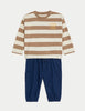 2pc Pure Cotton Striped Outfit