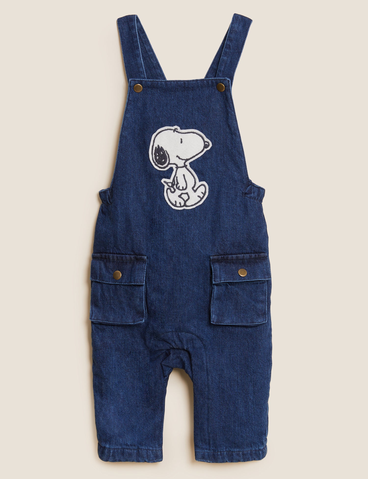 2pc Pure Cotton Denim Snoopy™ Dungaree Outfit