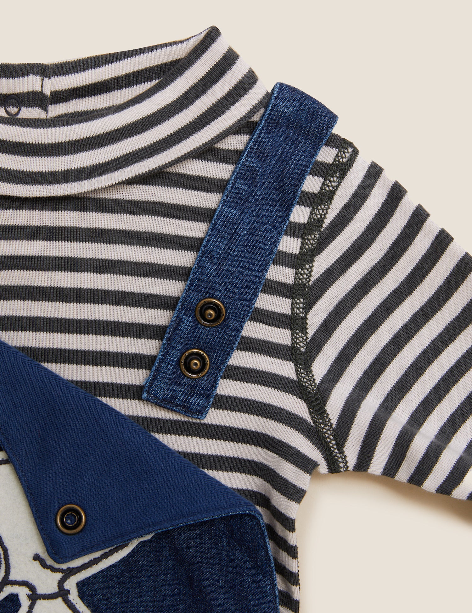 2pc Pure Cotton Denim Snoopy™ Dungaree Outfit