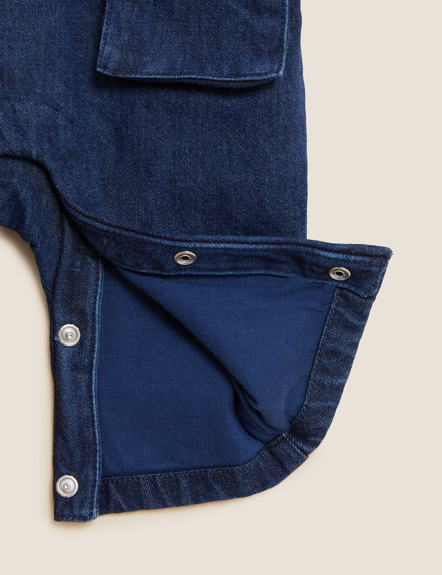 2pc Pure Cotton Denim Snoopy™ Dungaree Outfit