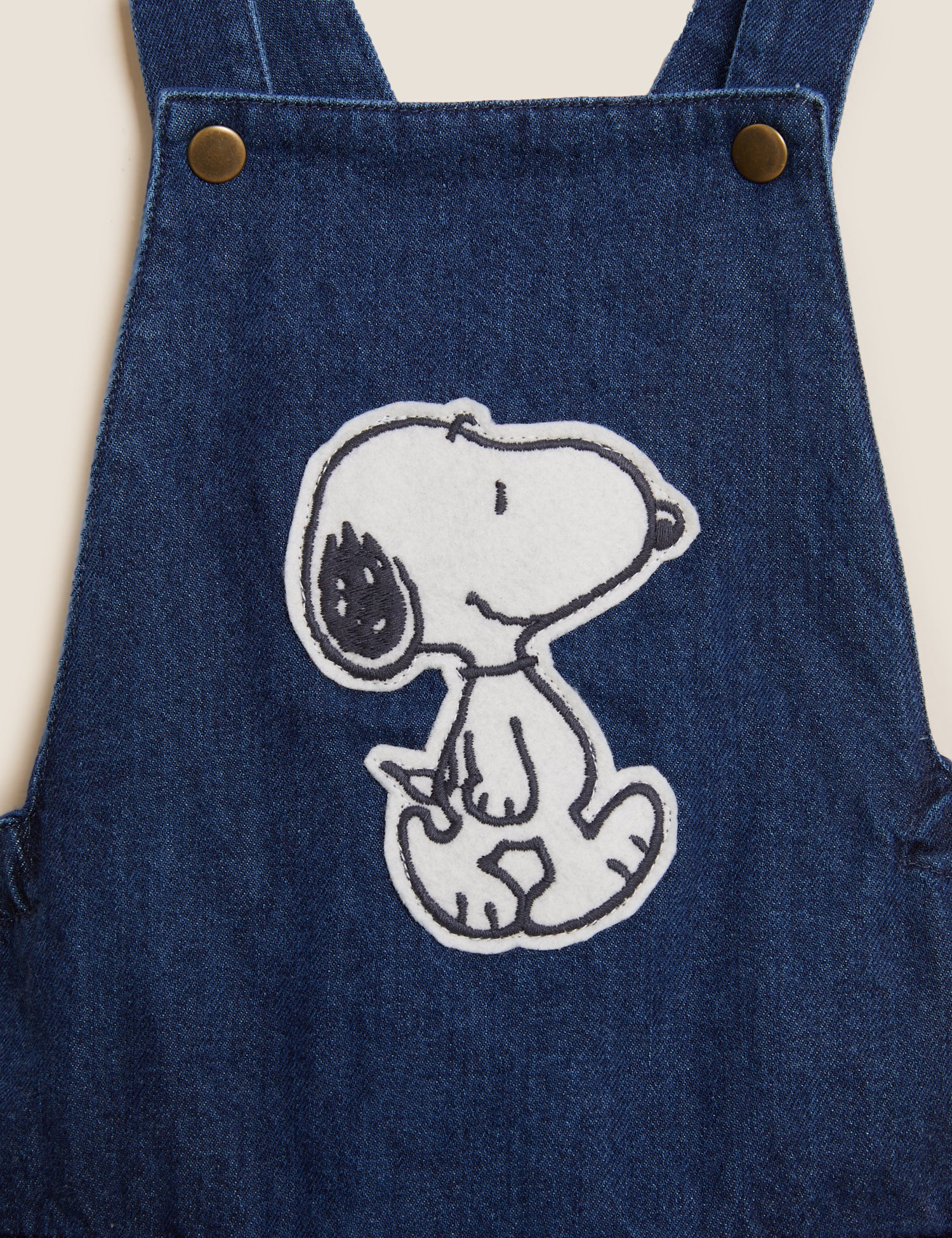 2pc Pure Cotton Denim Snoopy™ Dungaree Outfit