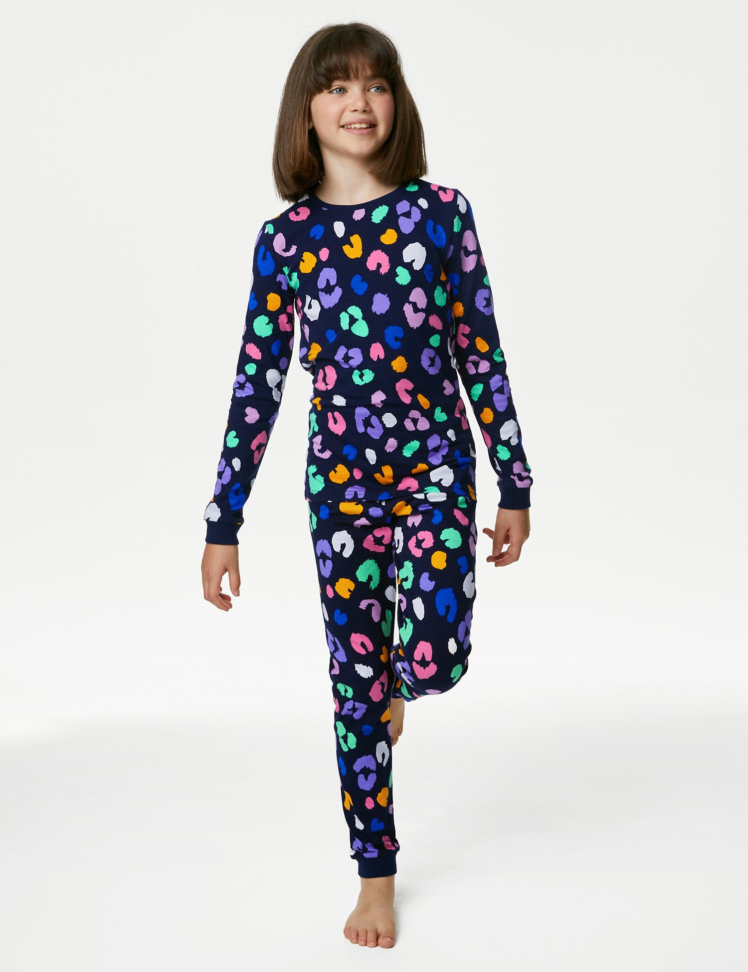 Cotton Rich Leopard Print Pyjamas