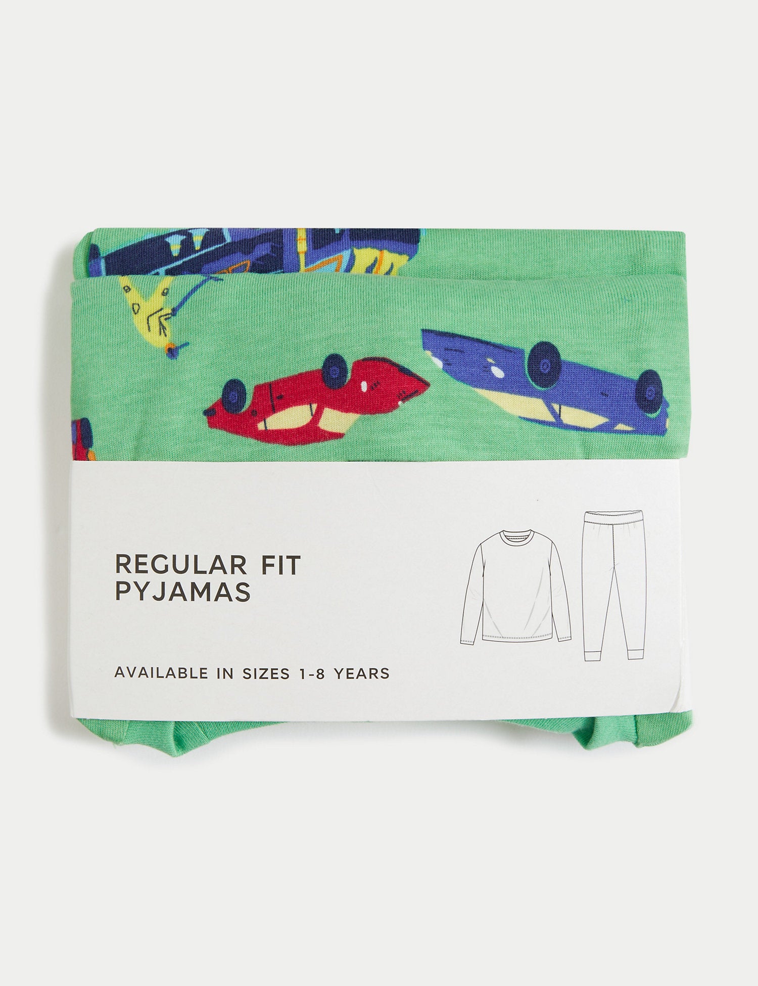 Pure Cotton Transport Print Pyjamas