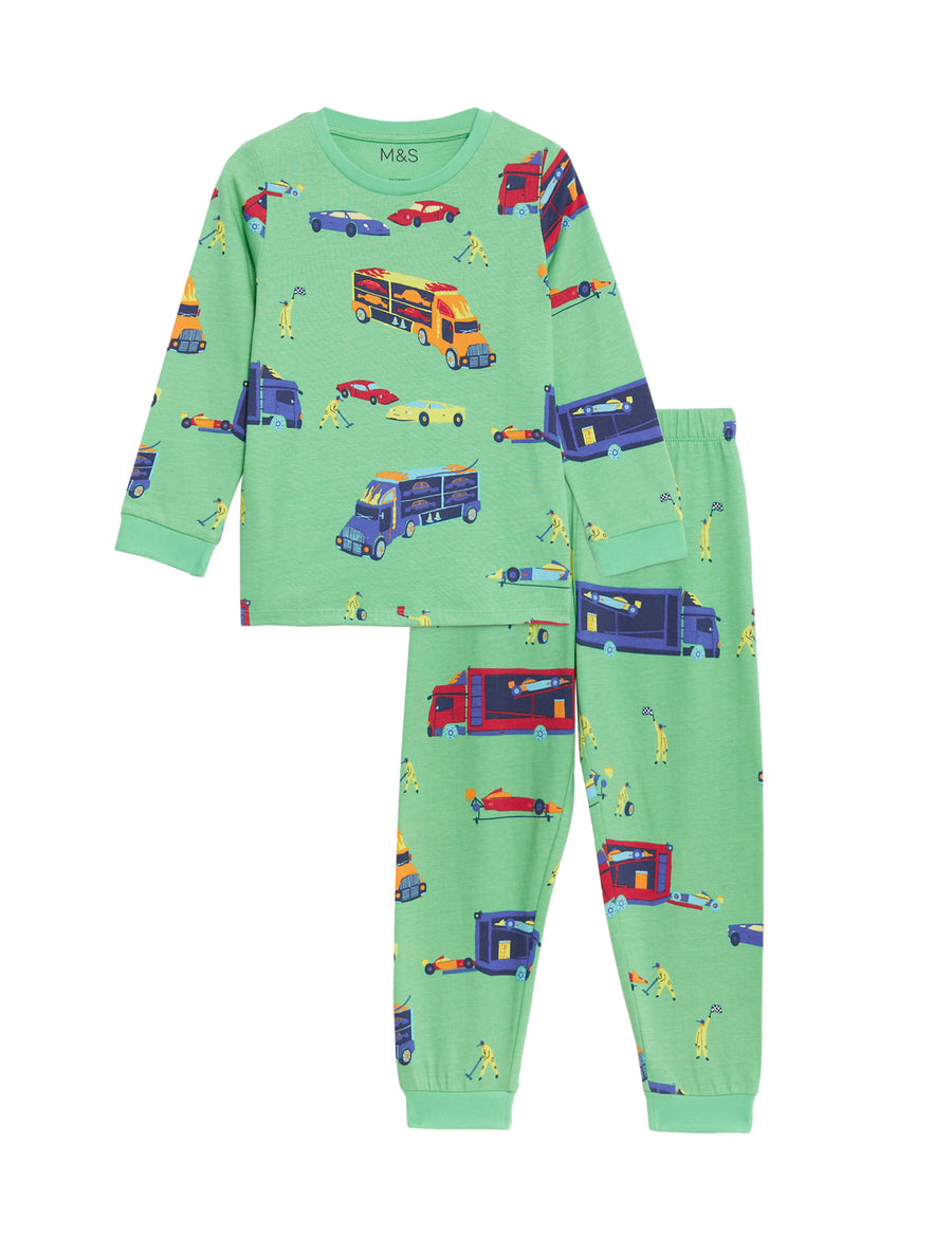 Pure Cotton Transport Print Pyjamas