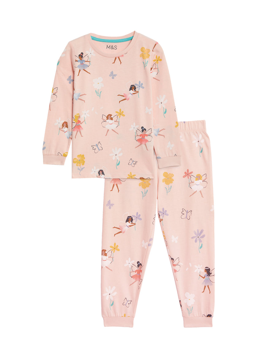 Pure Cotton Fairy Print Pyjamas