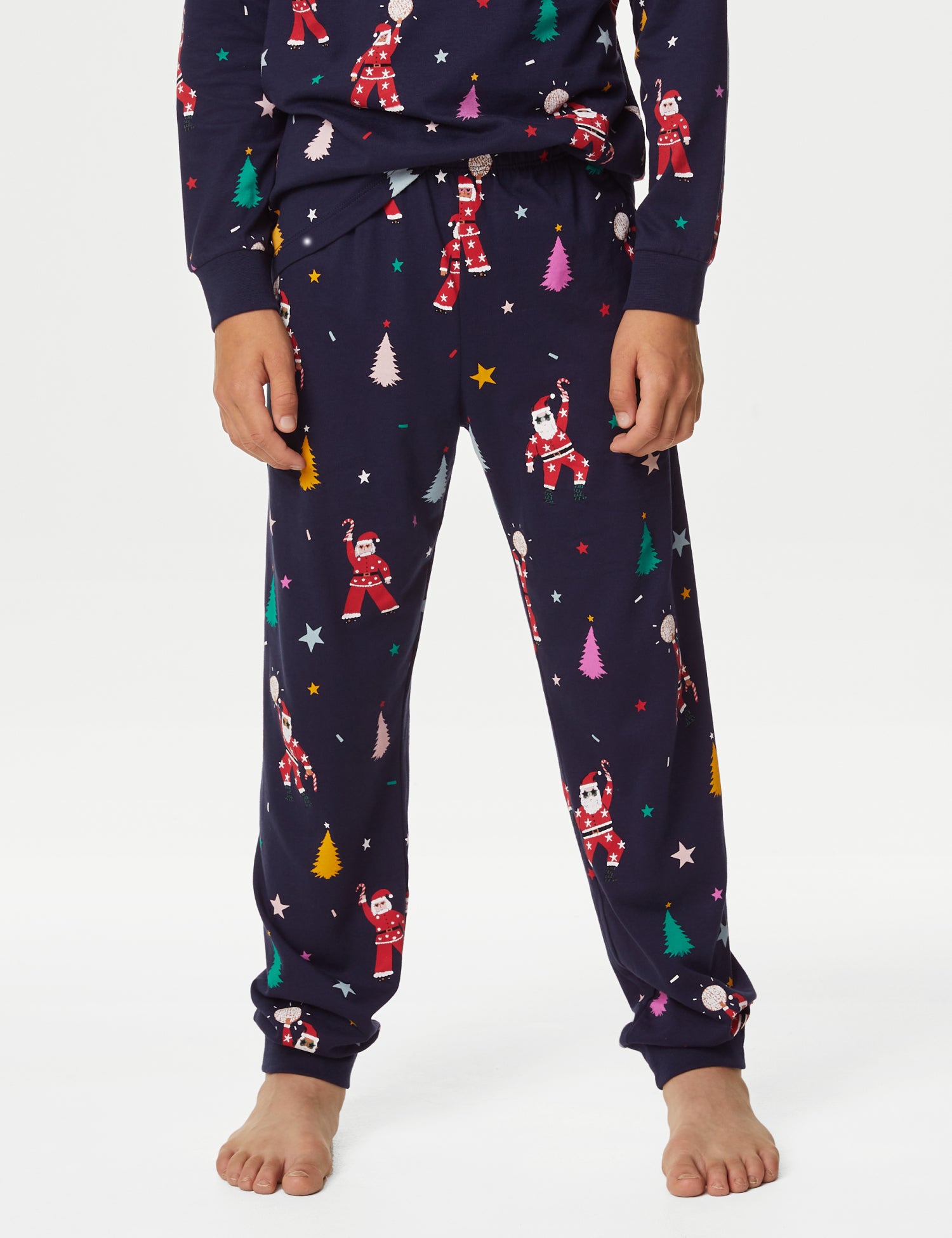 Kids' Disco Santa Family Christmas Pyjama Set