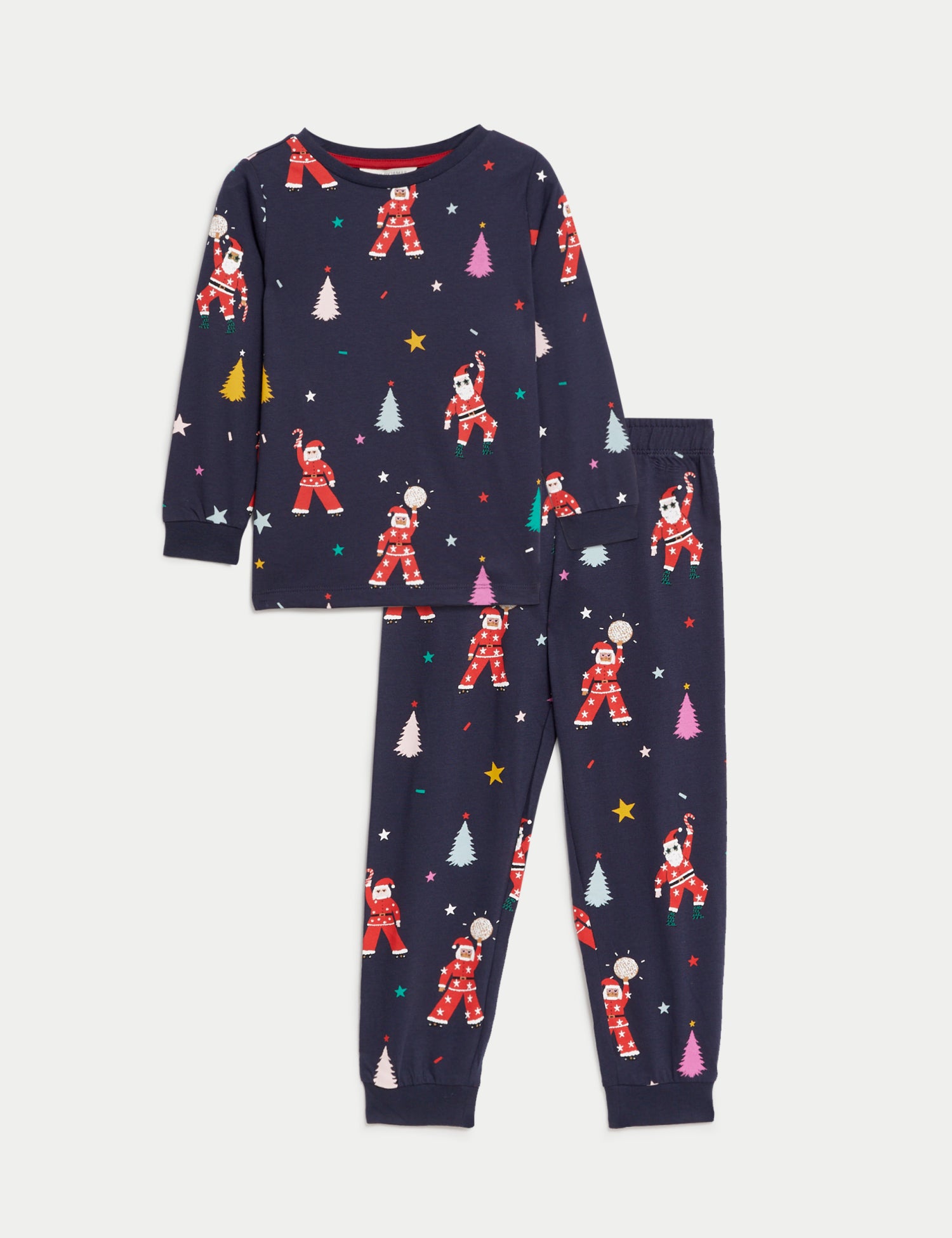 Kids' Disco Santa Family Christmas Pyjama Set