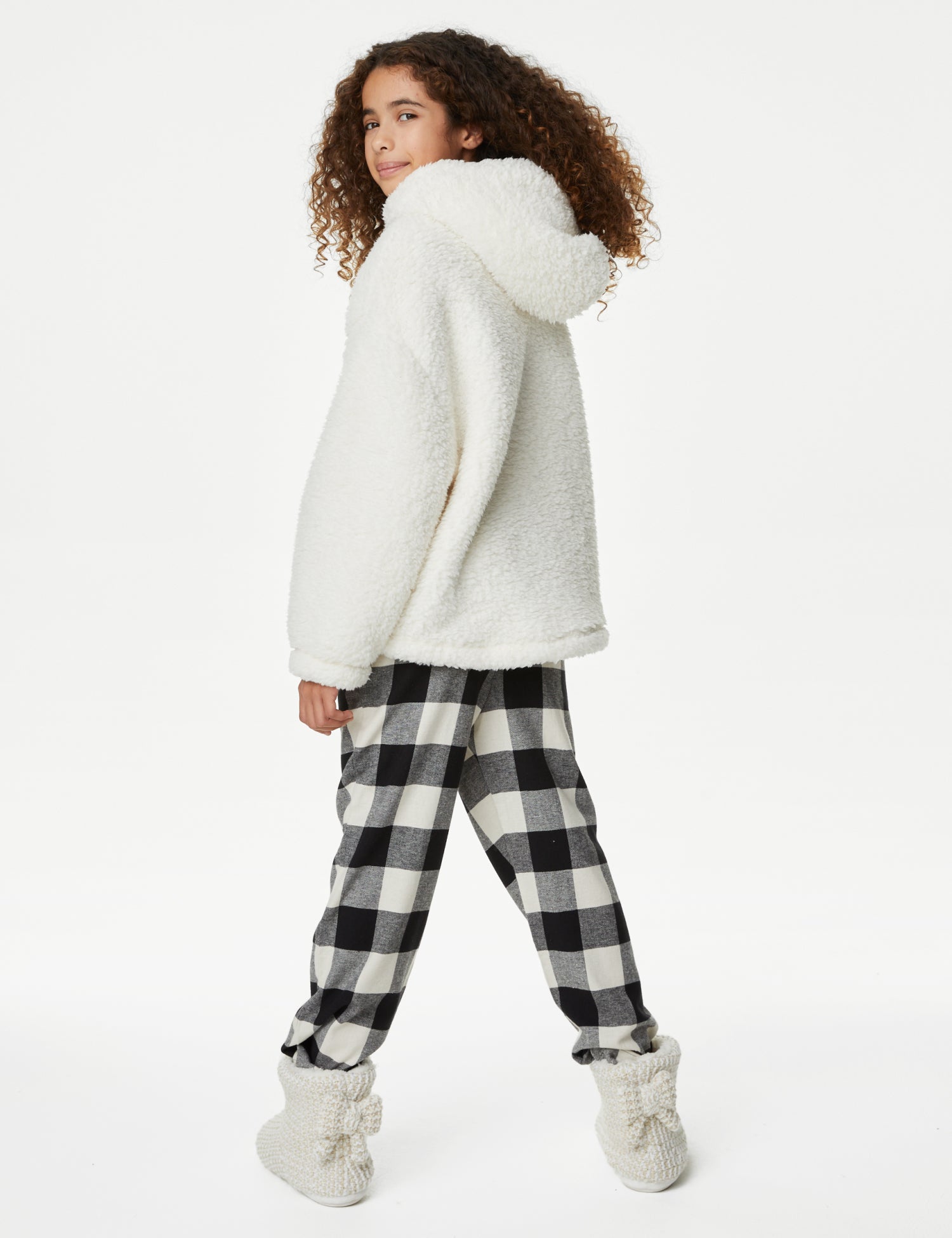 Kids' Mono Check Family Christmas Pyjama Set