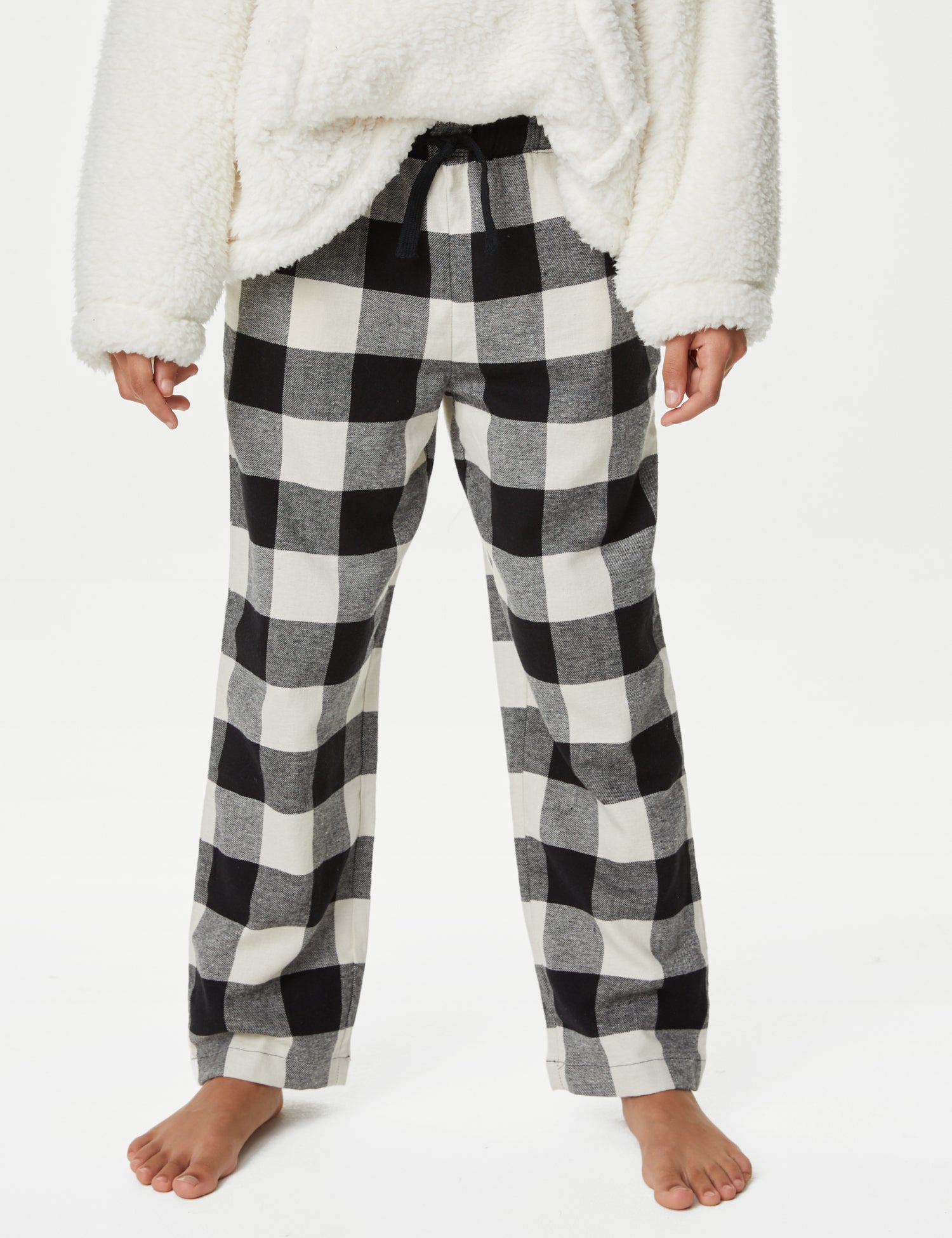 Kids' Mono Check Family Christmas Pyjama Set