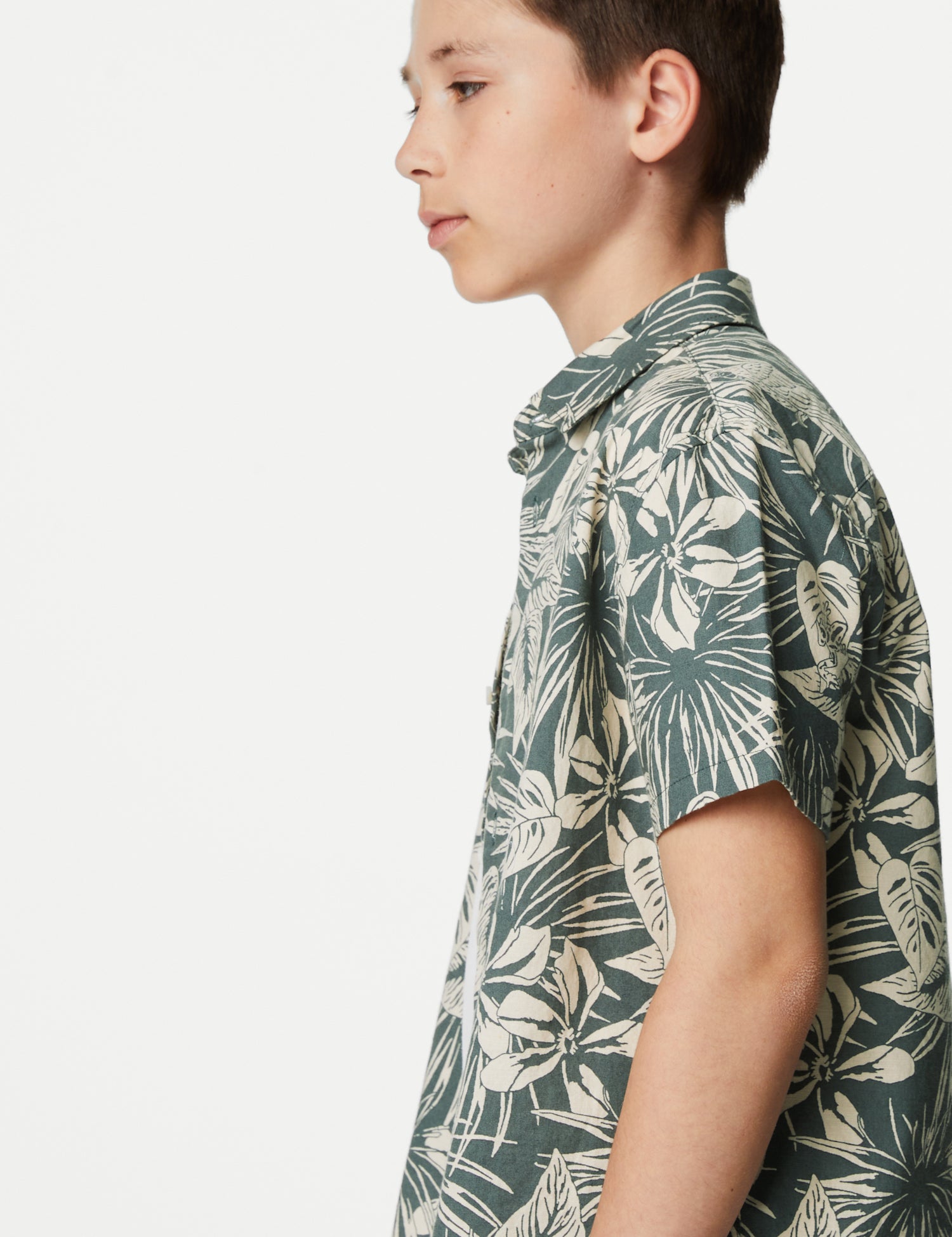 Pure Cotton Parrot Print Shirt