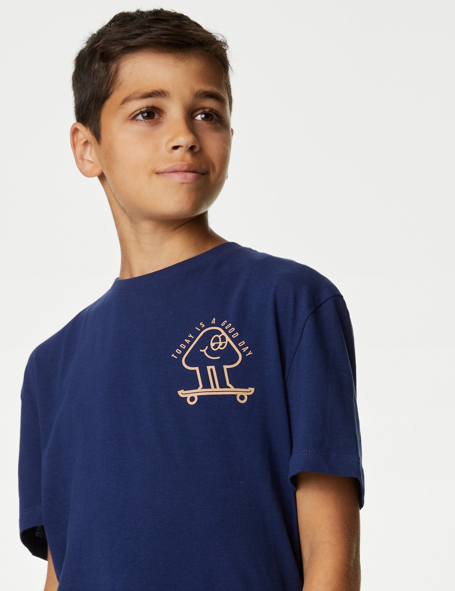 Pure Cotton Skate Graphic T-Shirt