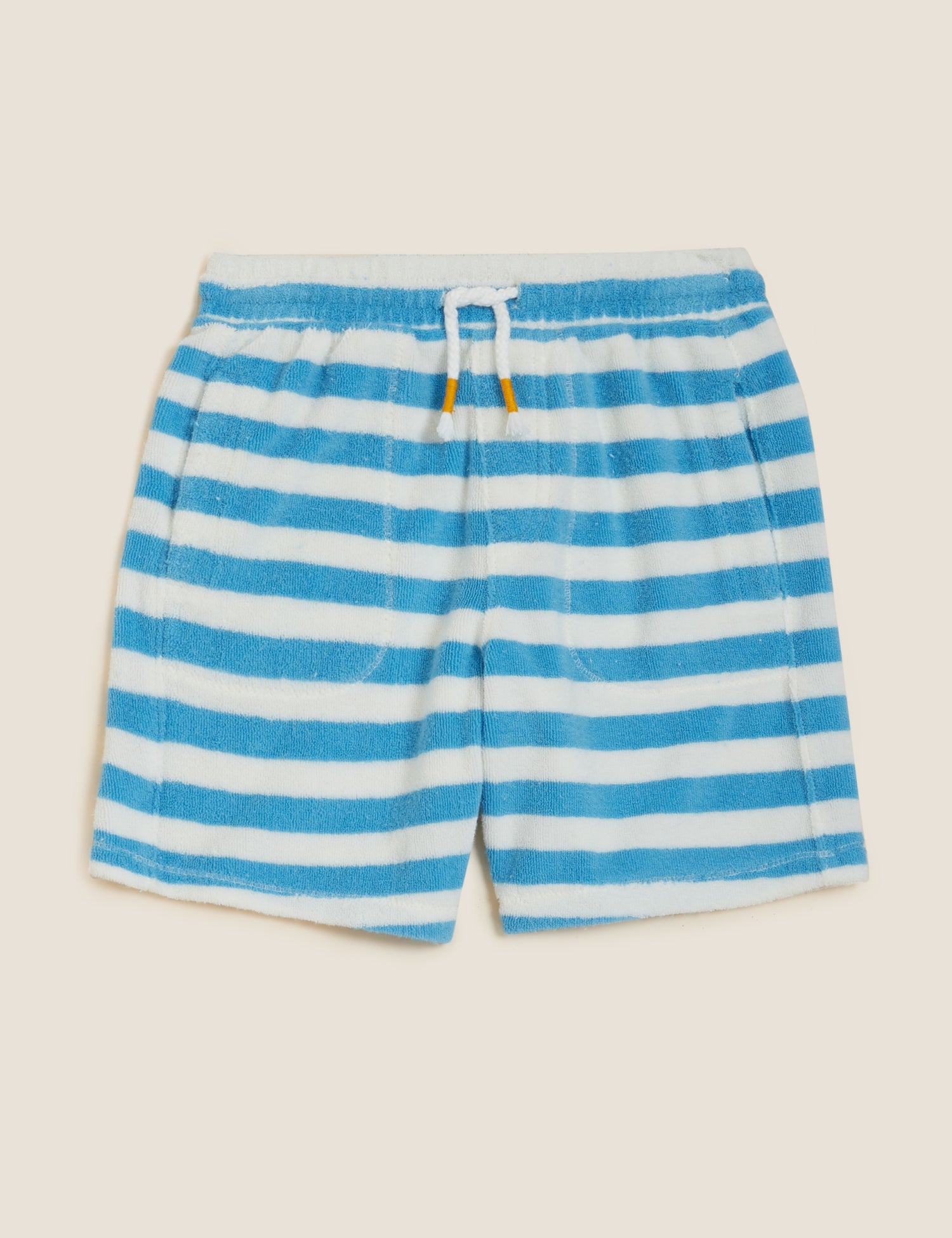 Cotton Rich Towelling Striped Shorts