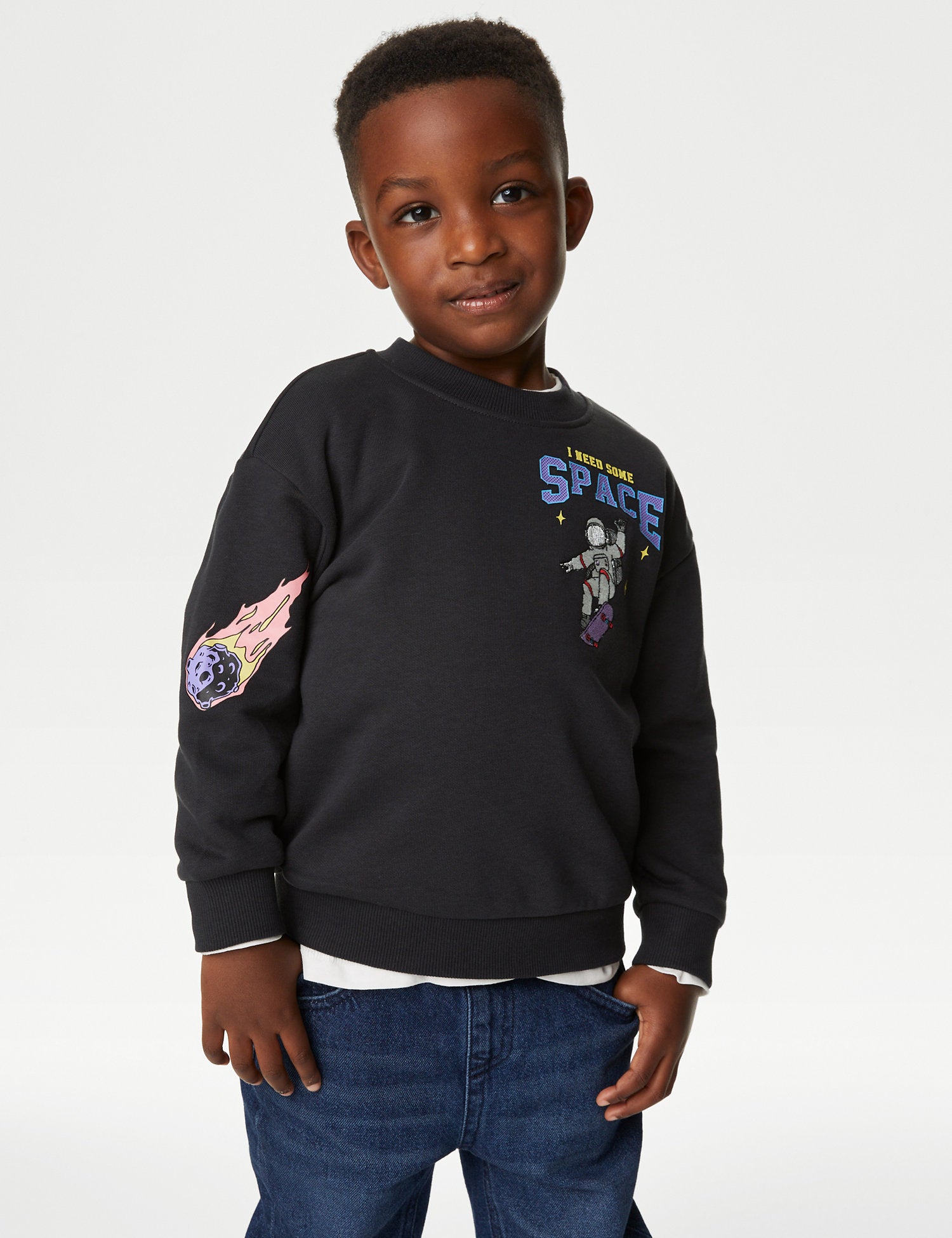 Cotton Rich Space Sweatshirt