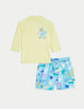 2pc Beach Print Swim Set