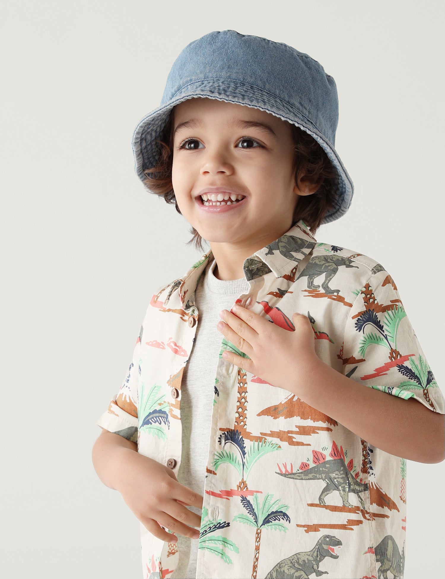 2pc Pure Cotton Dinosaur Shirt and T-Shirt