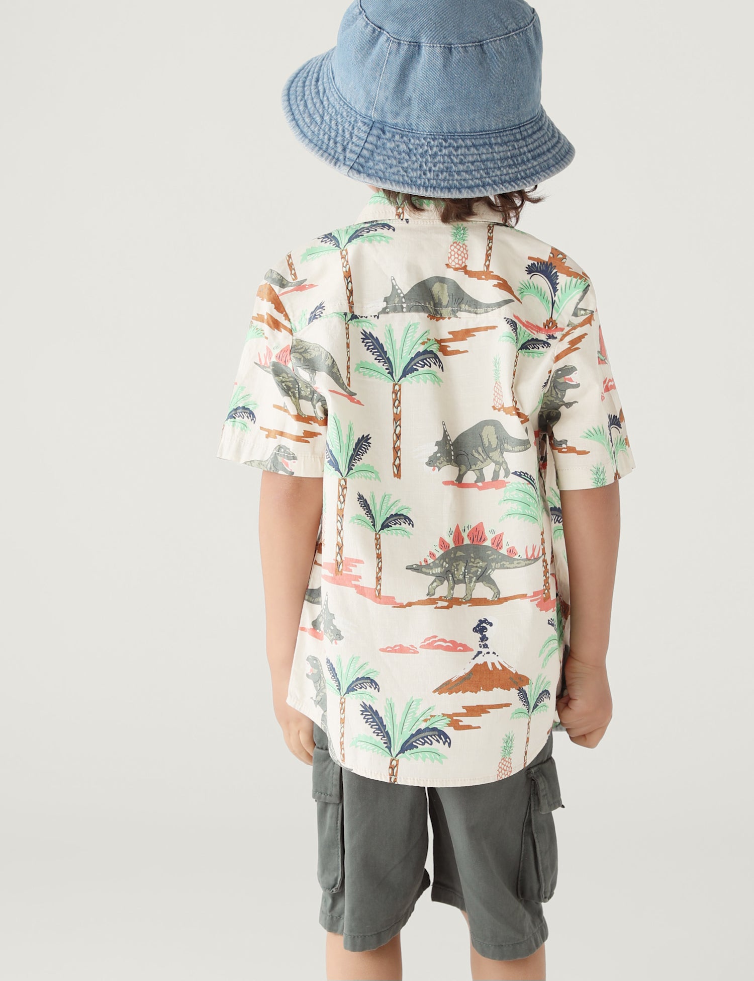 2pc Pure Cotton Dinosaur Shirt and T-Shirt