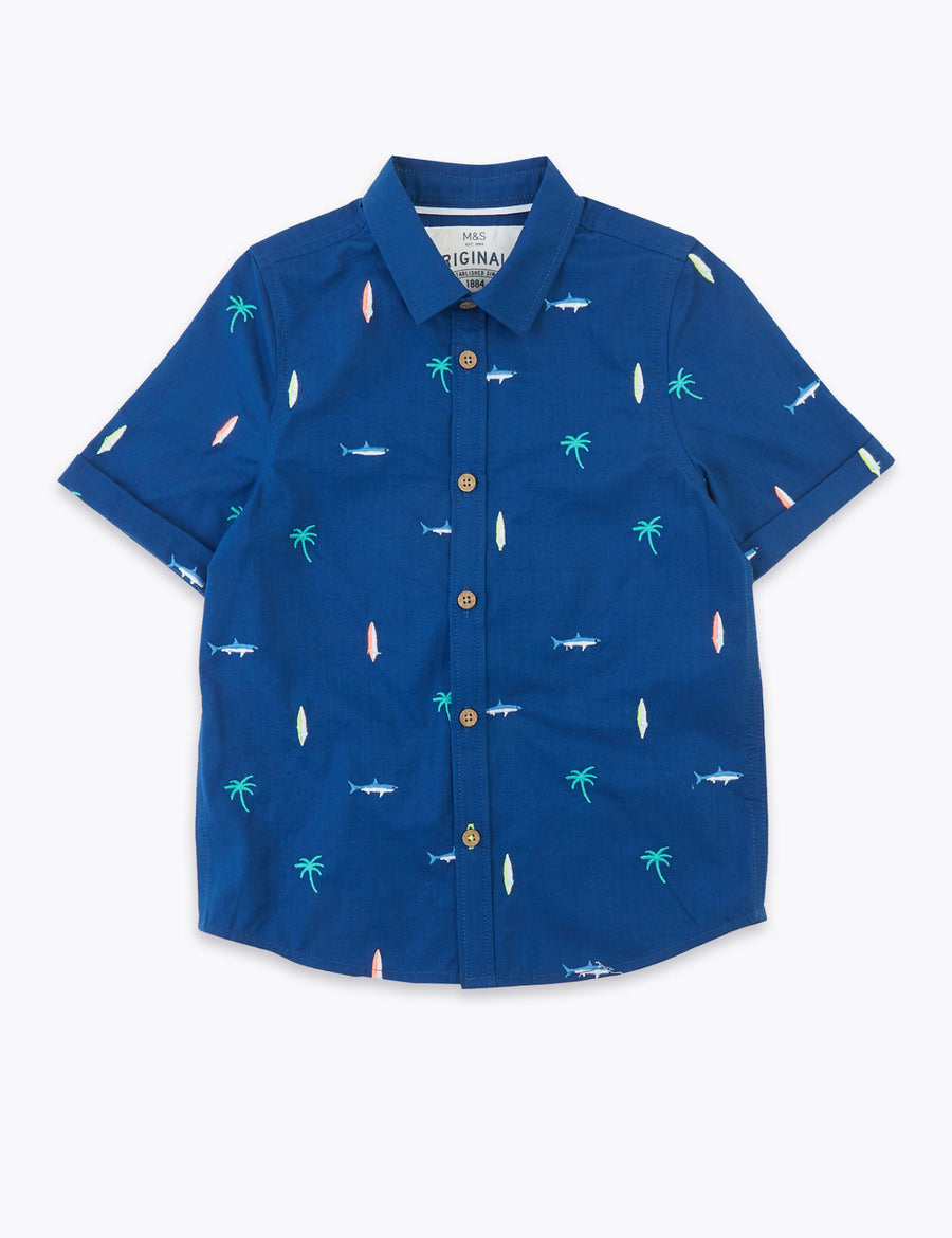 Pure Cotton Surfboard Shirt