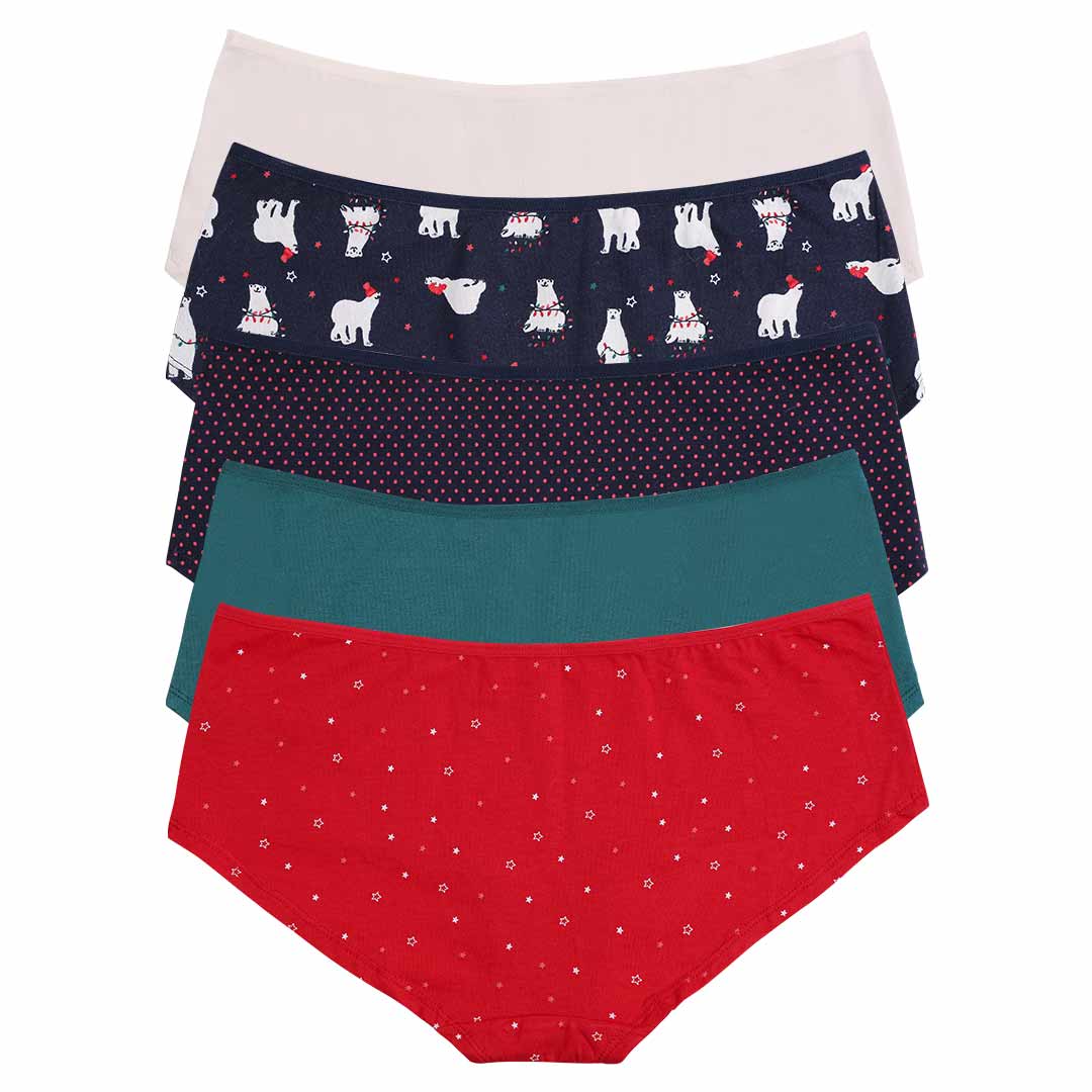 5pk Cotton Lycra Polar Bear Short