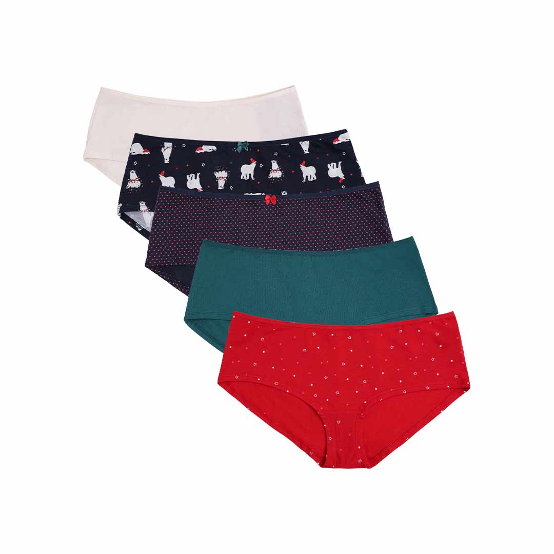 5pk Cotton Lycra Polar Bear Short