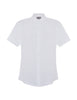 Linen Blend Grandad Short Sleeve Shirt