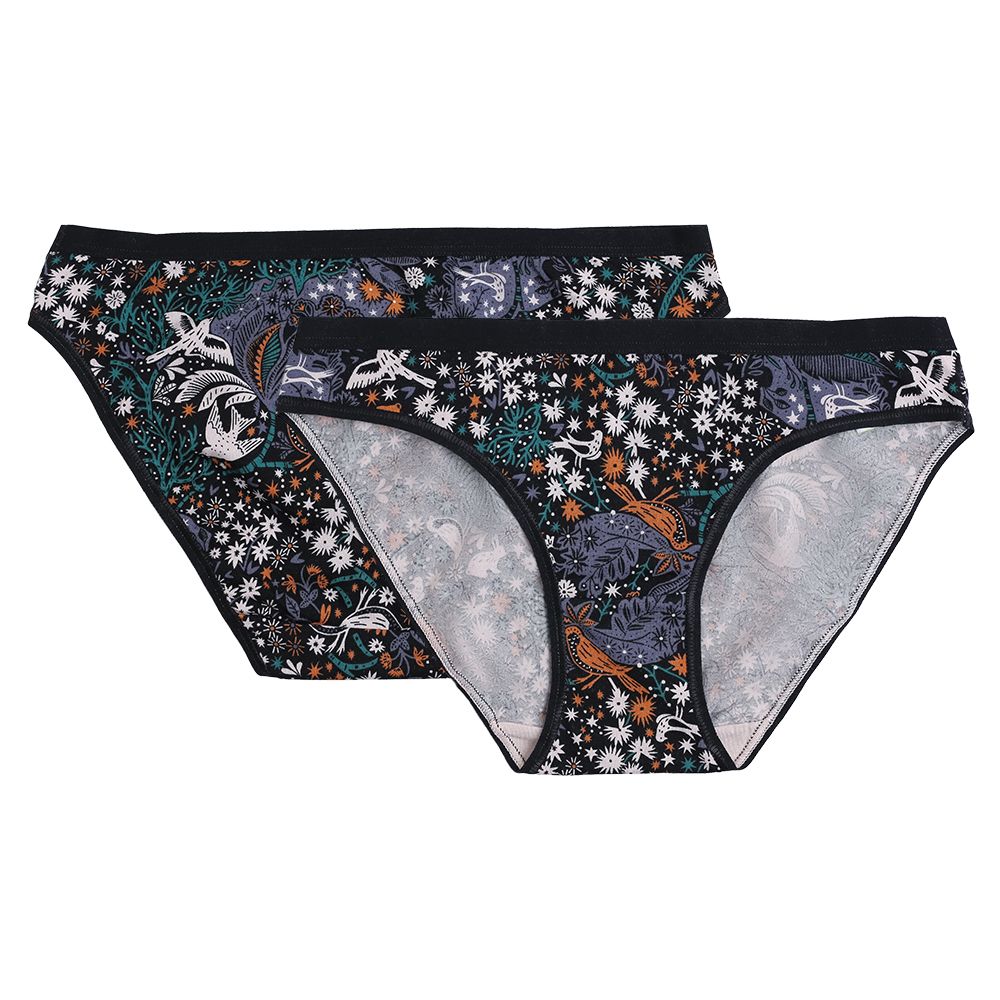 5pk Cotton Lycra  Animal Bikini