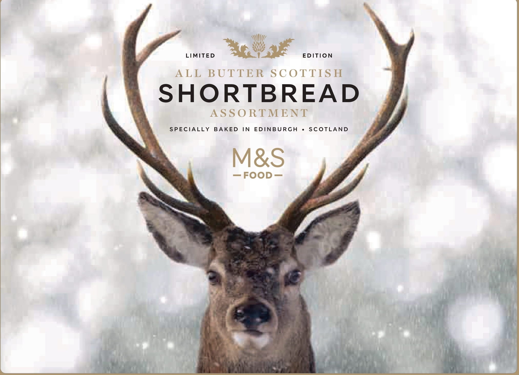 All Butter Scottish Shortbread Assortment Christmas Tin 650g