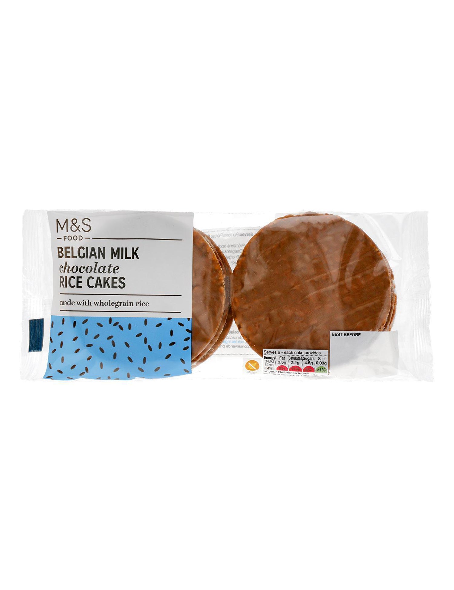 Belgian Milk Chocolate Rice Cakes